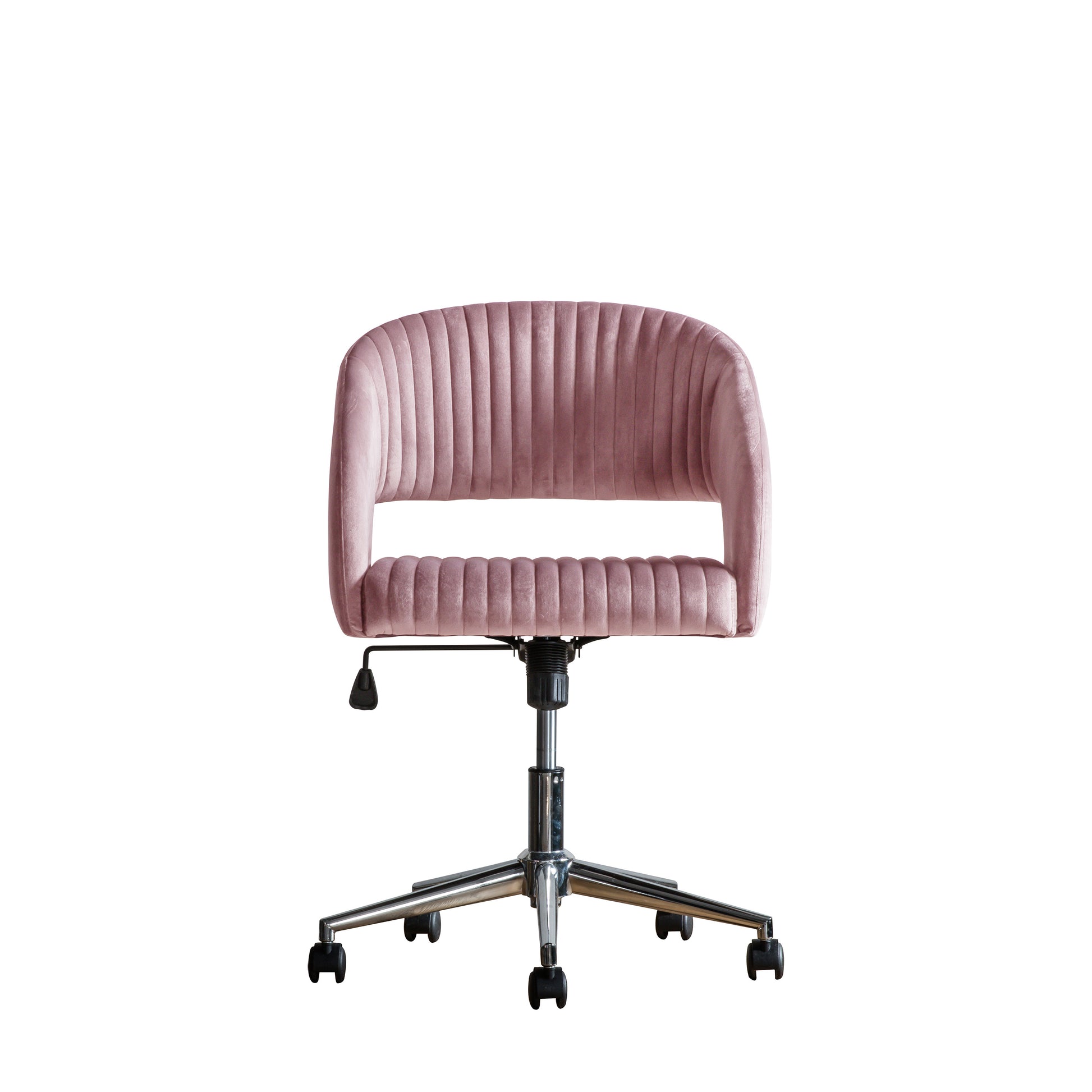 Murray Swivel Chair Pink Velvet Pink / Silver