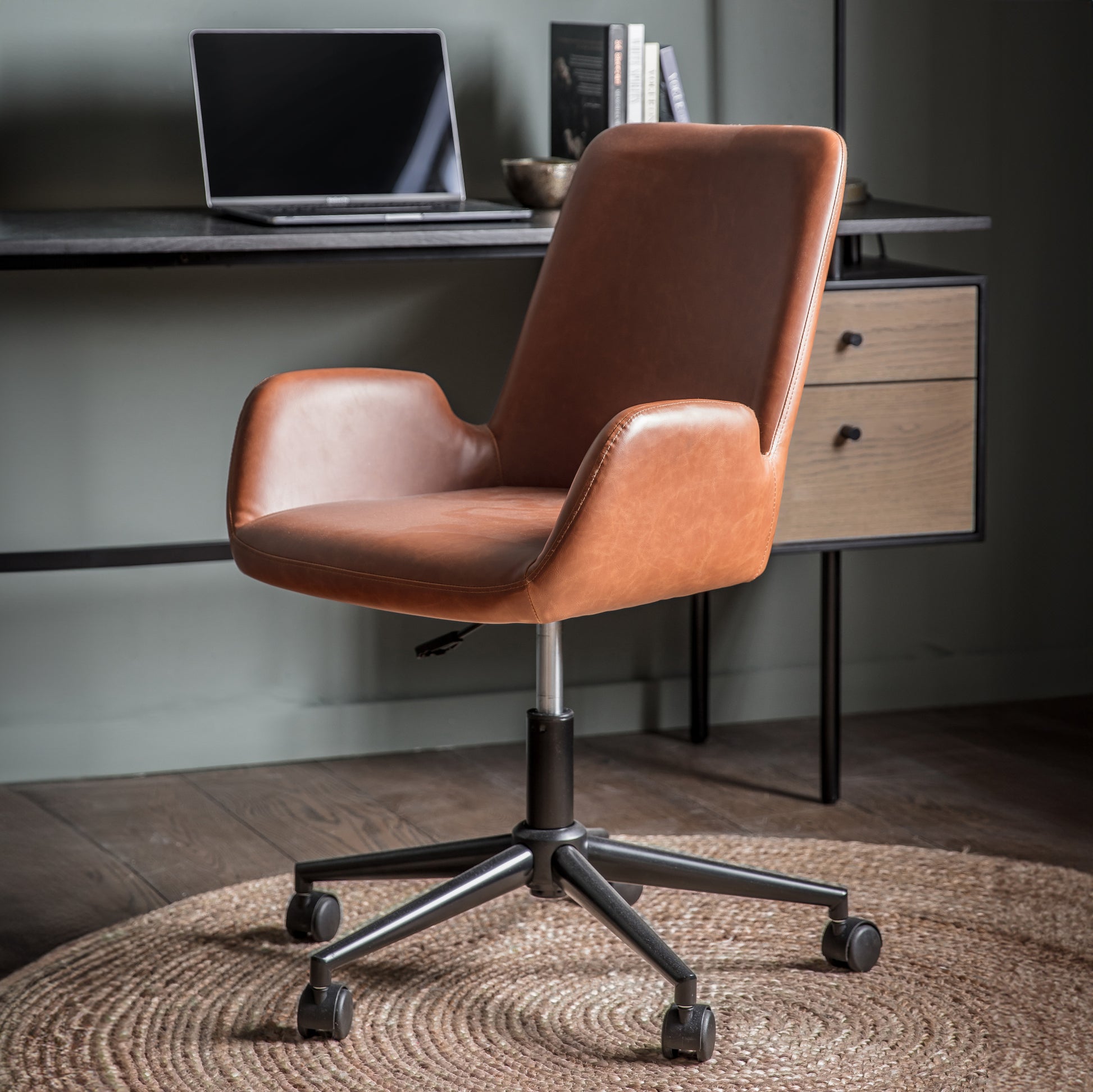 Faraday Swivel Chair Brown