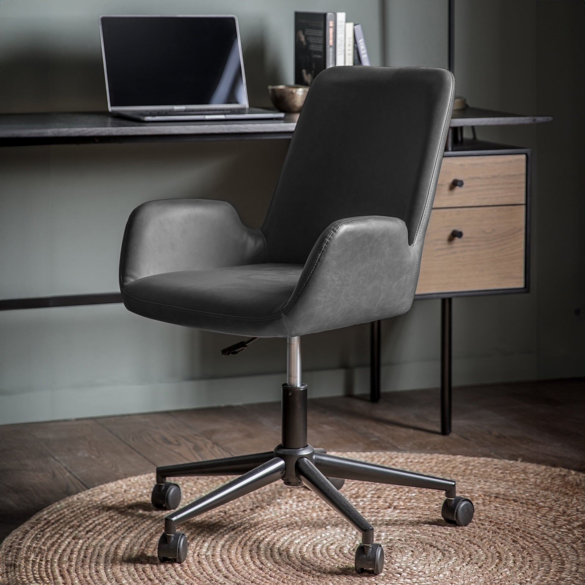 Faraday Swivel Chair Charcoal