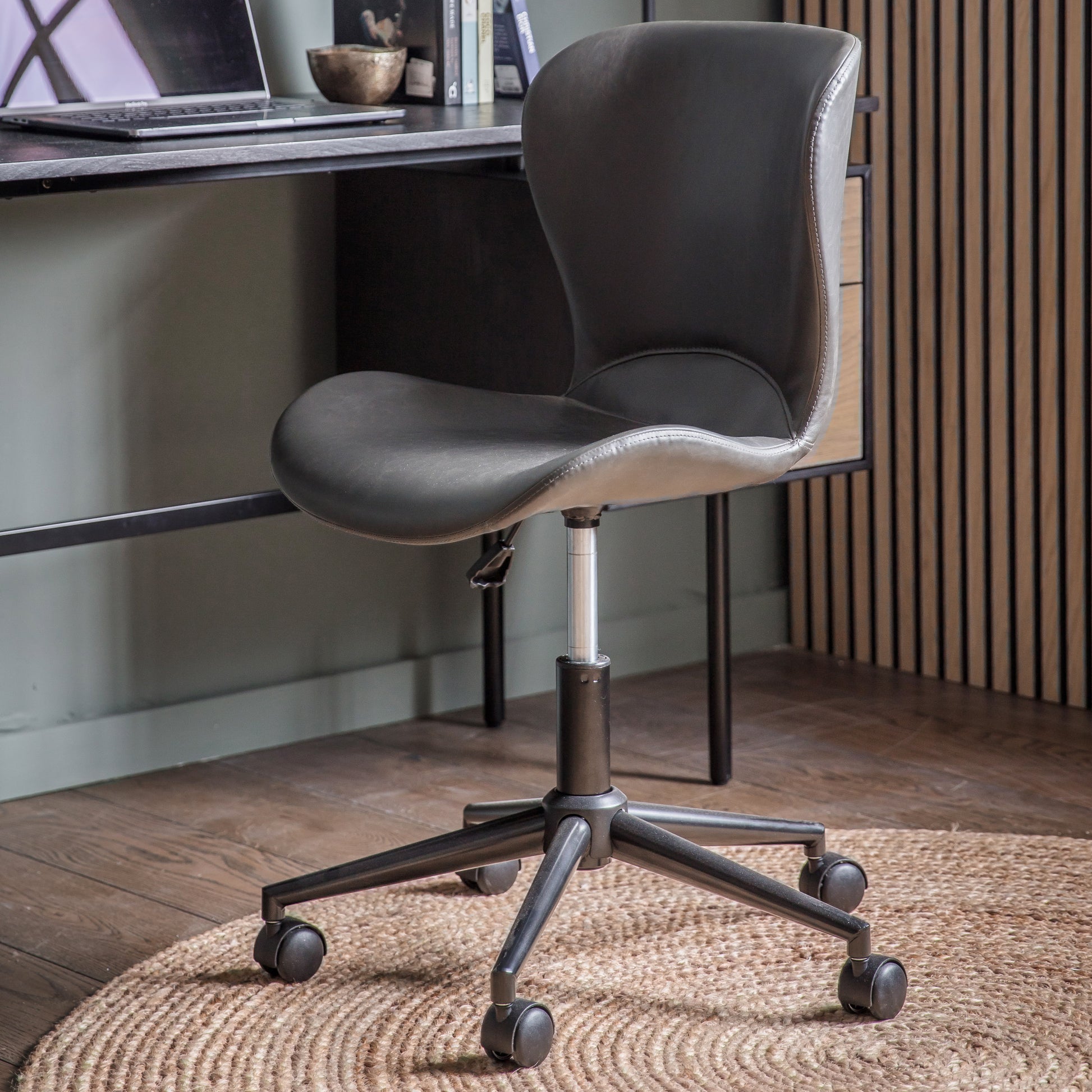 Mendel Swivel Chair Charcoal