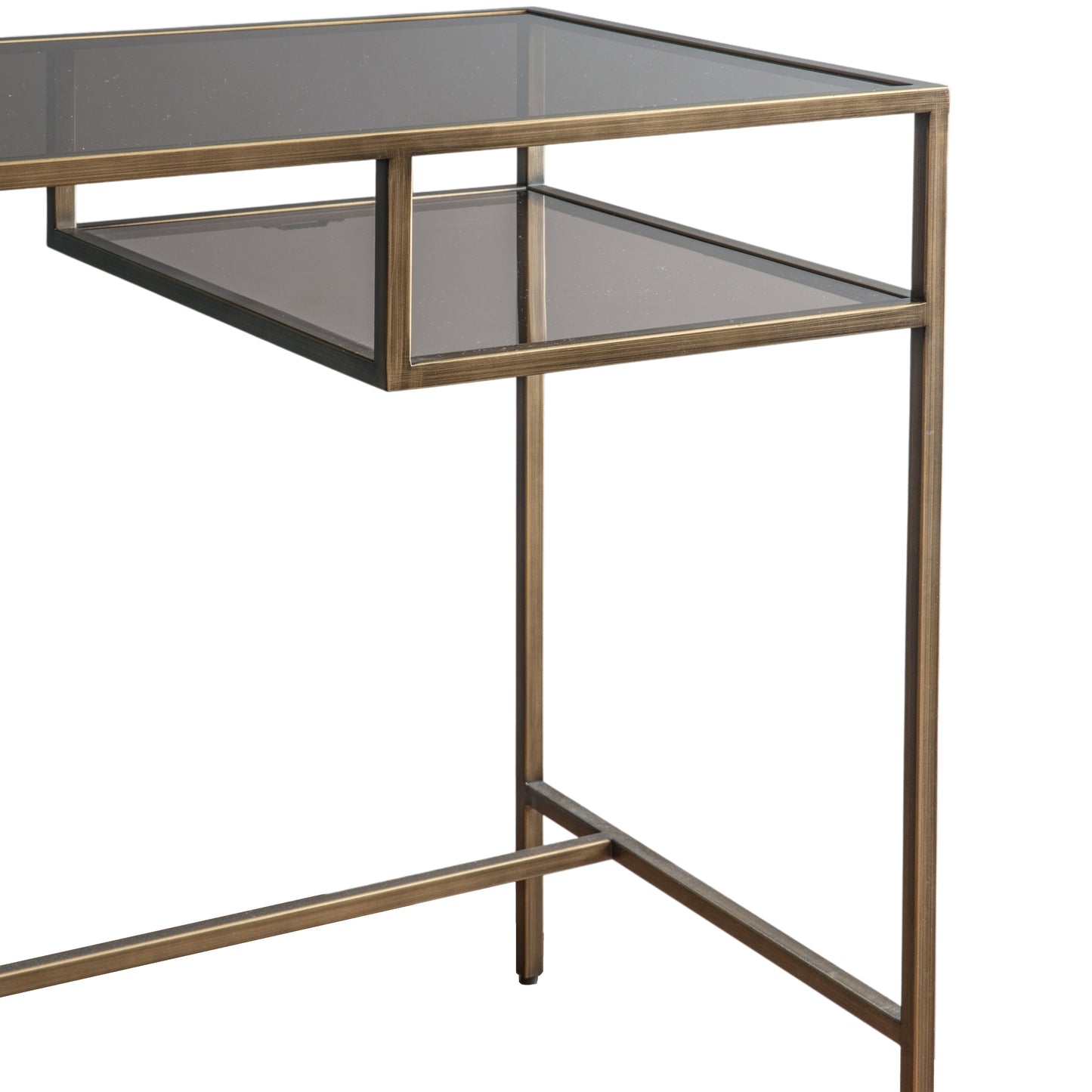 Rothbury Desk Bronze Bronze / Clear