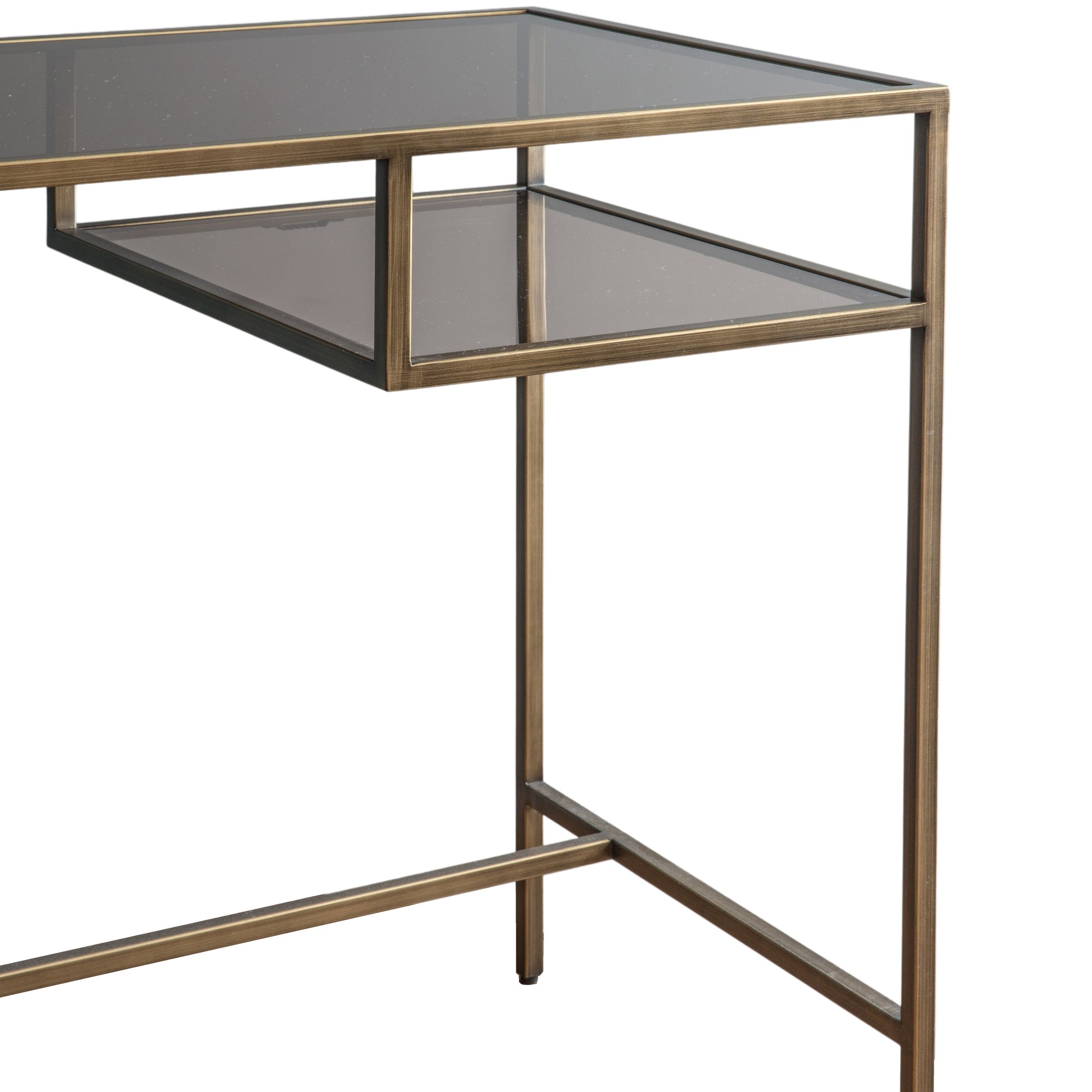 Rothbury Desk Bronze Bronze / Clear