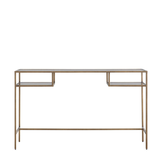 Rothbury Desk Bronze Bronze / Clear