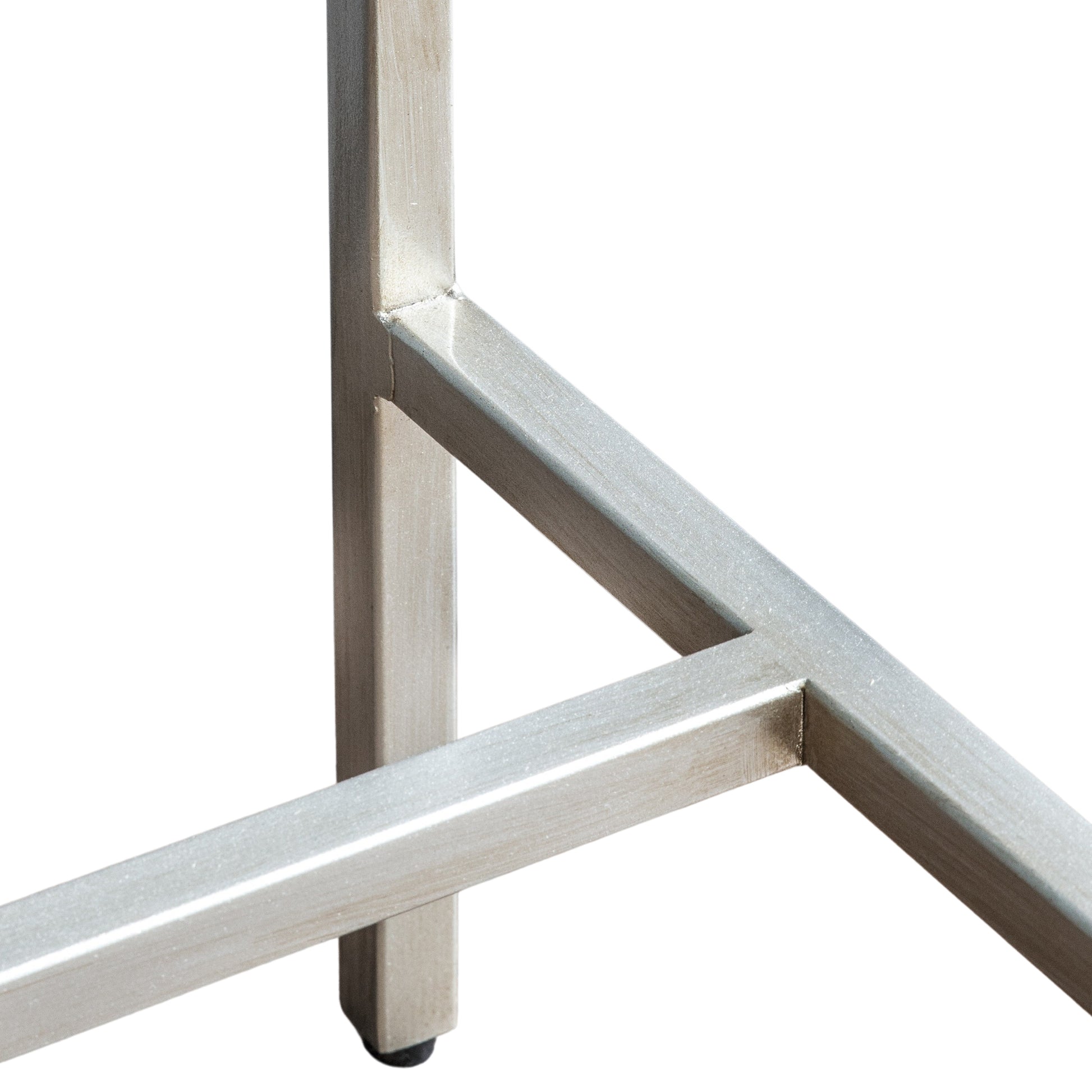 Rothbury Desk Silver Clear / Silver