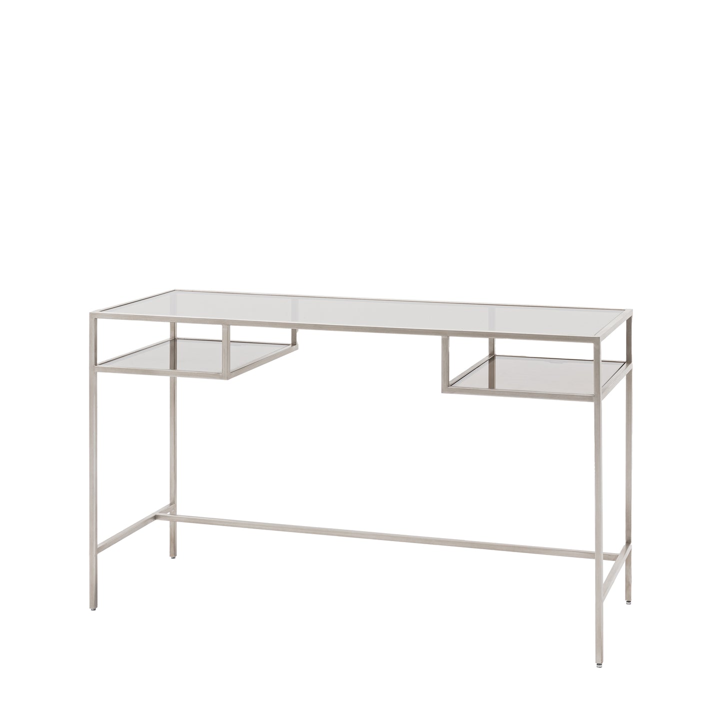 Rothbury Desk Silver Clear / Silver