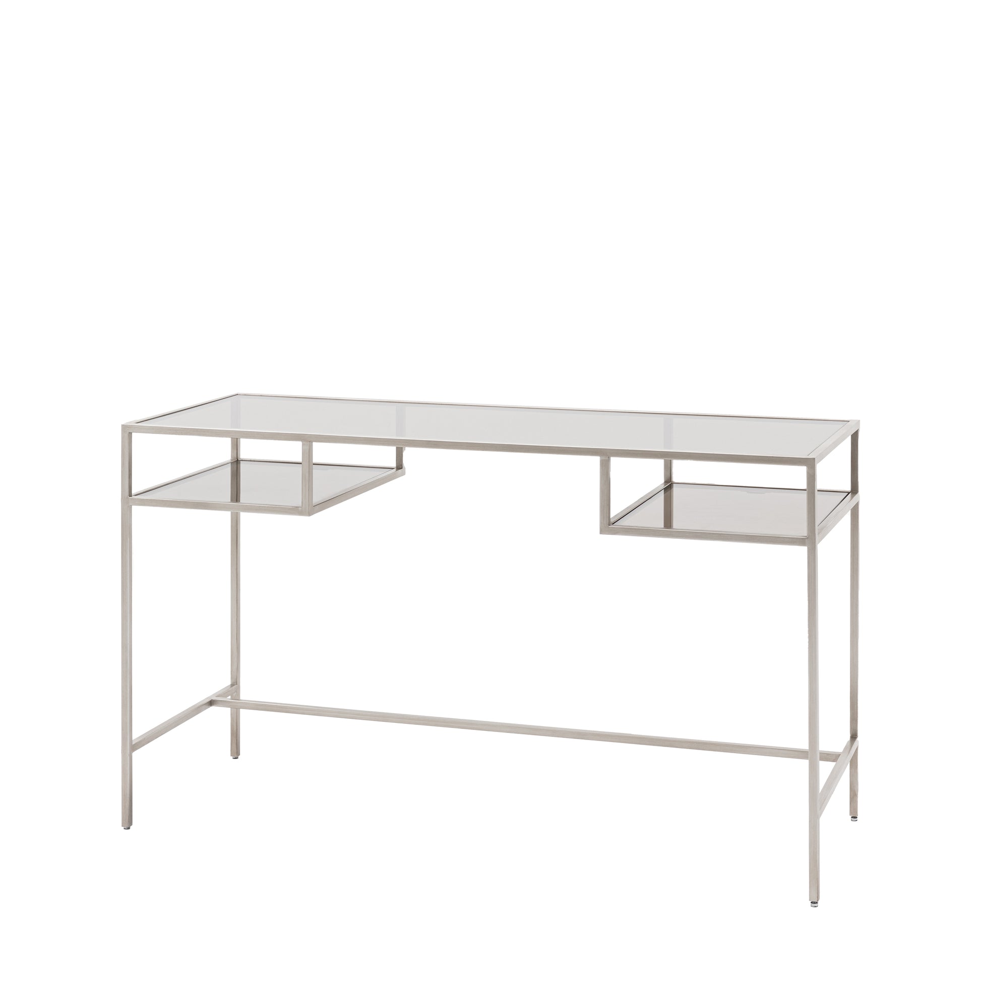 Rothbury Desk Silver Clear / Silver