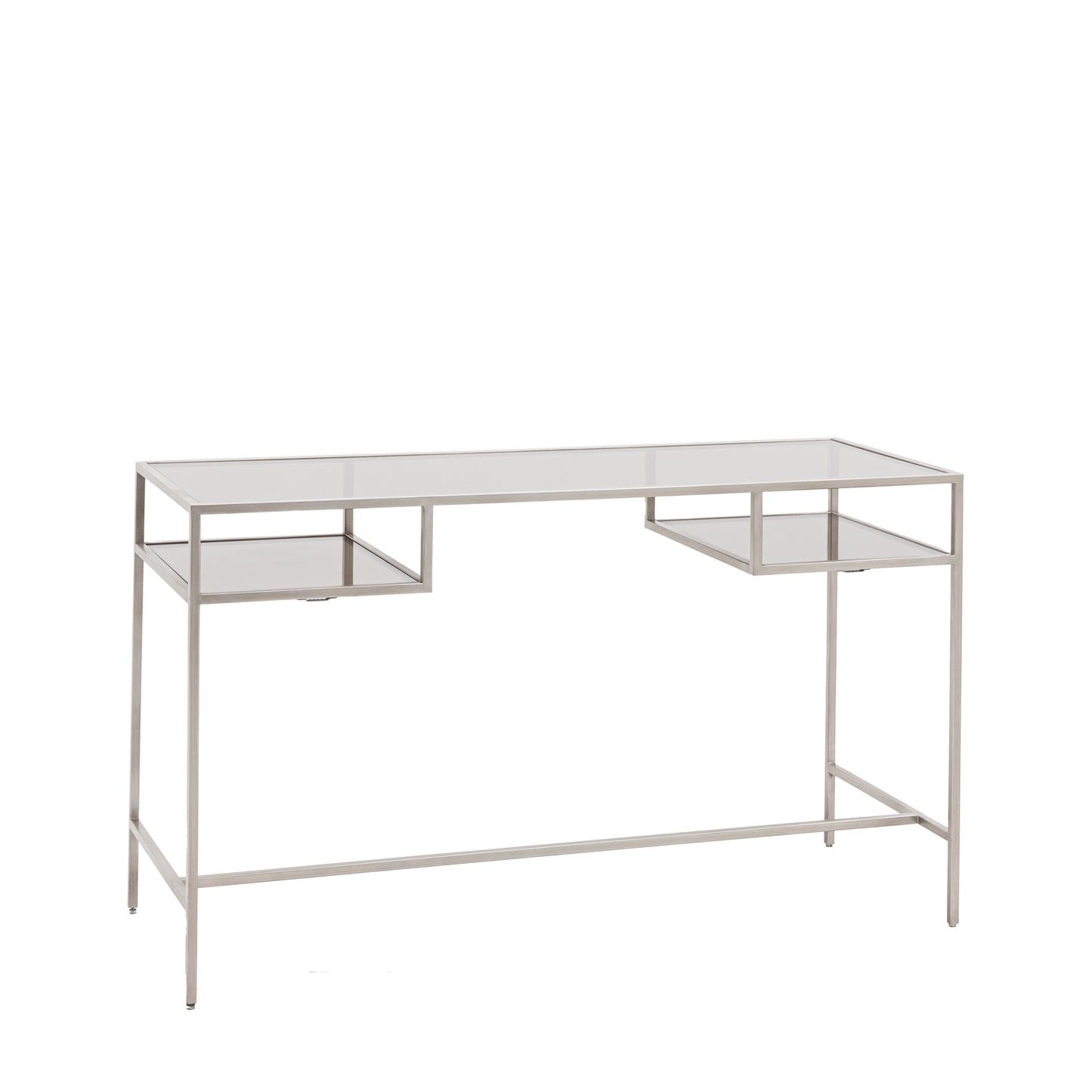 Rothbury Desk Silver Clear / Silver