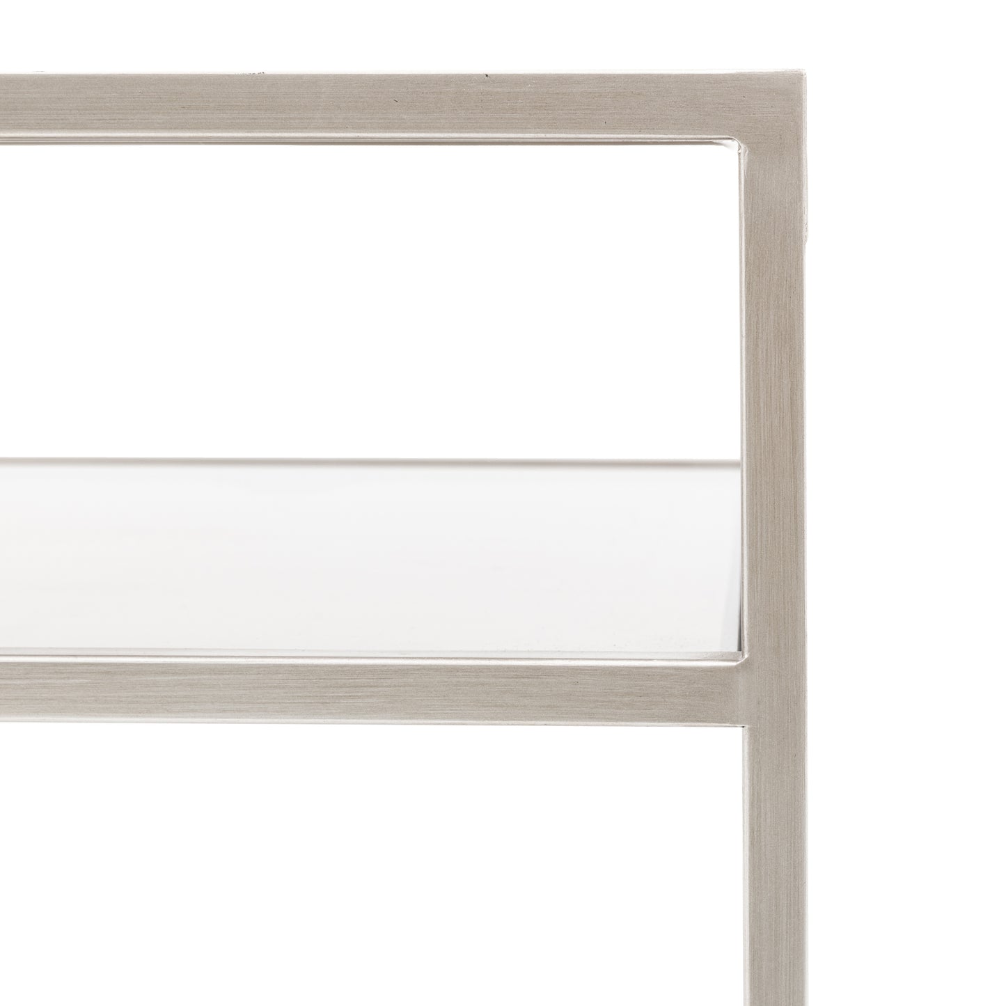 Rothbury Desk Silver Clear / Silver