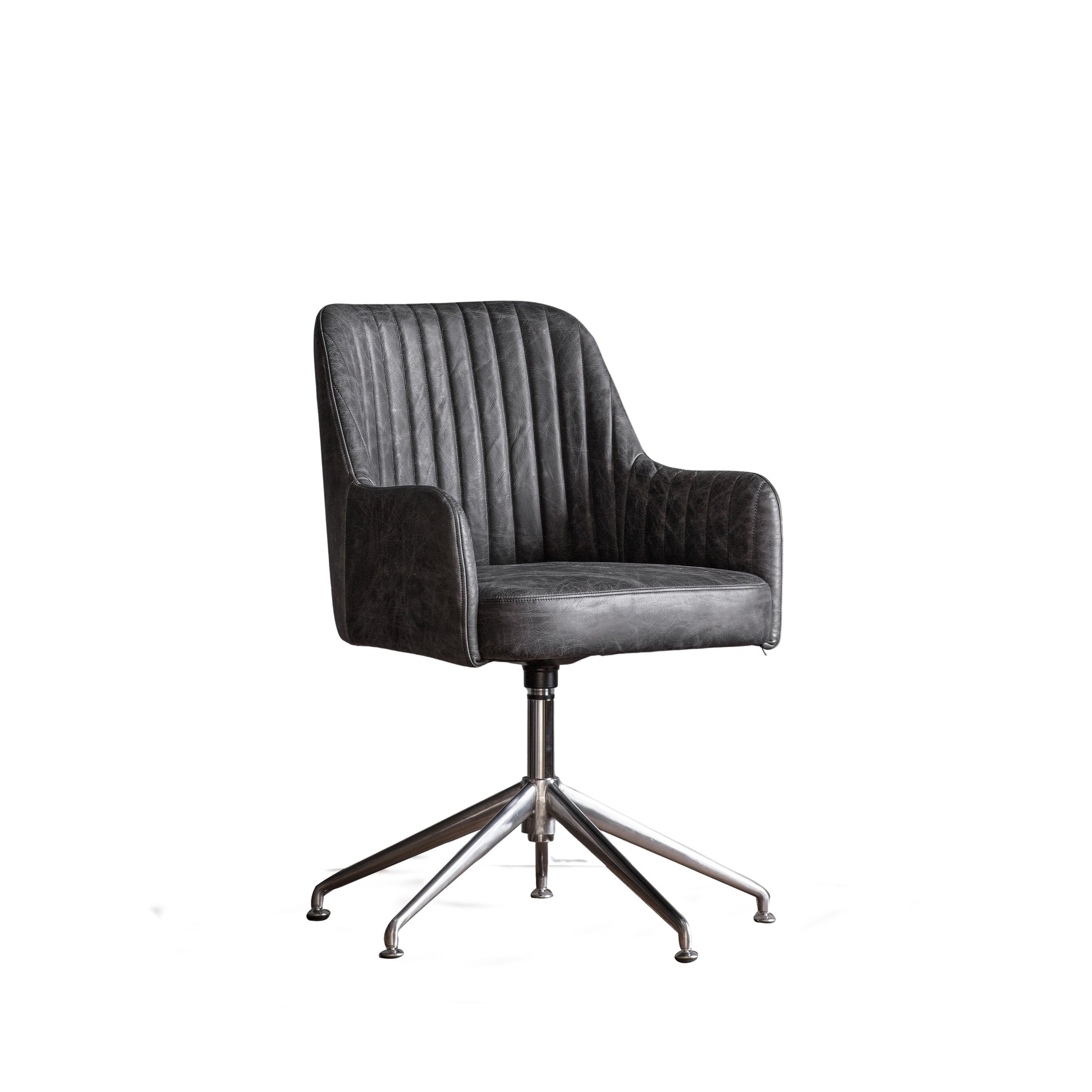 Curie Swivel Chair Antique Ebony