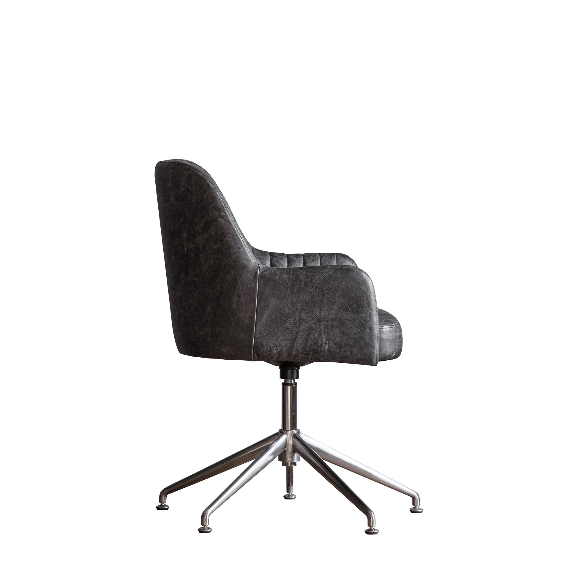 Curie Swivel Chair Antique Ebony