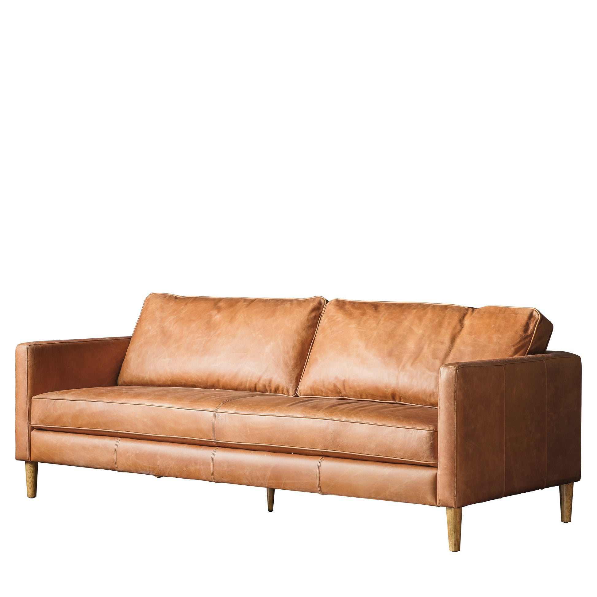 Osborne 3 Seater Sofa Vintage Brown Leather
