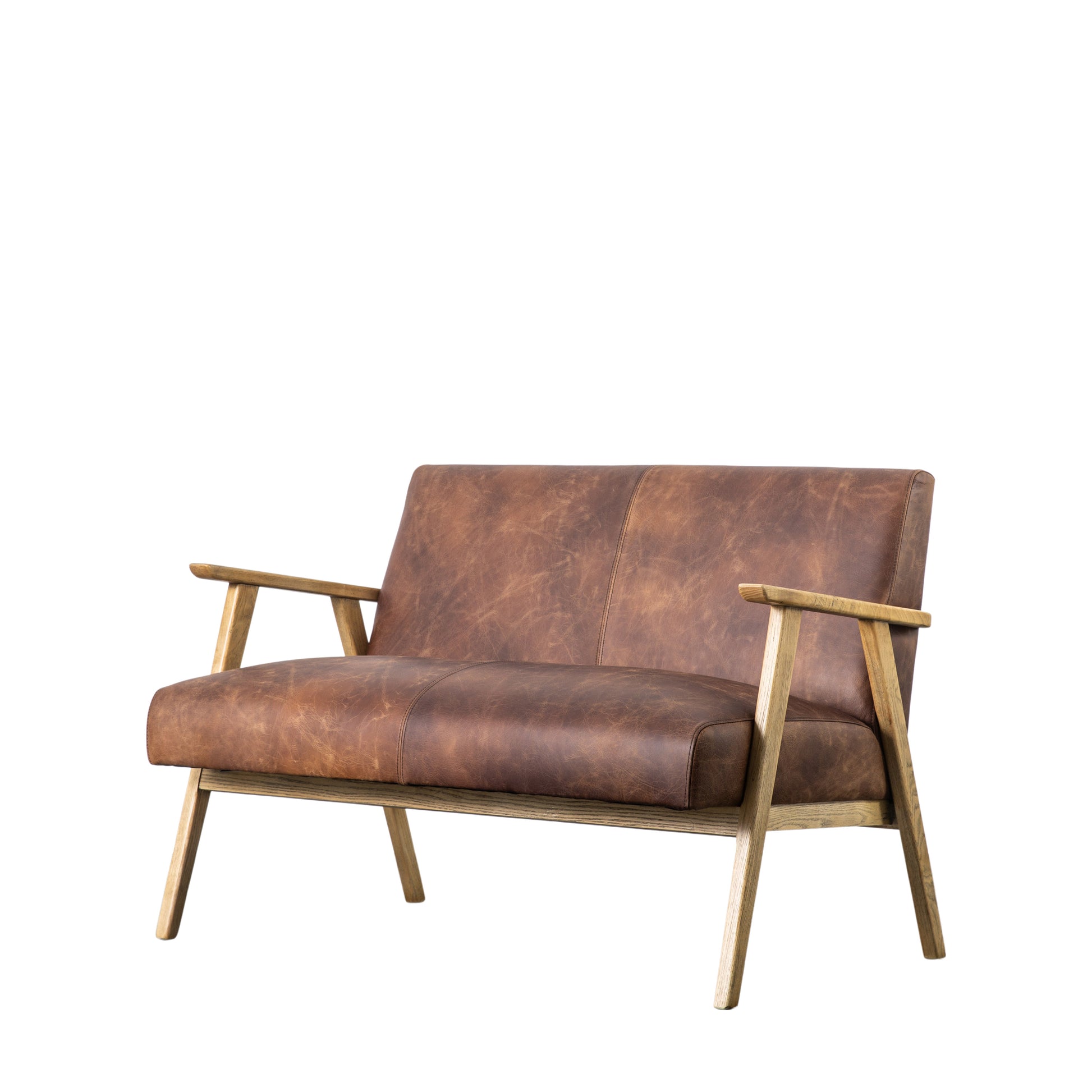 Neyland 2 Seater Sofa Vintage Brown Vintage Brown Leather