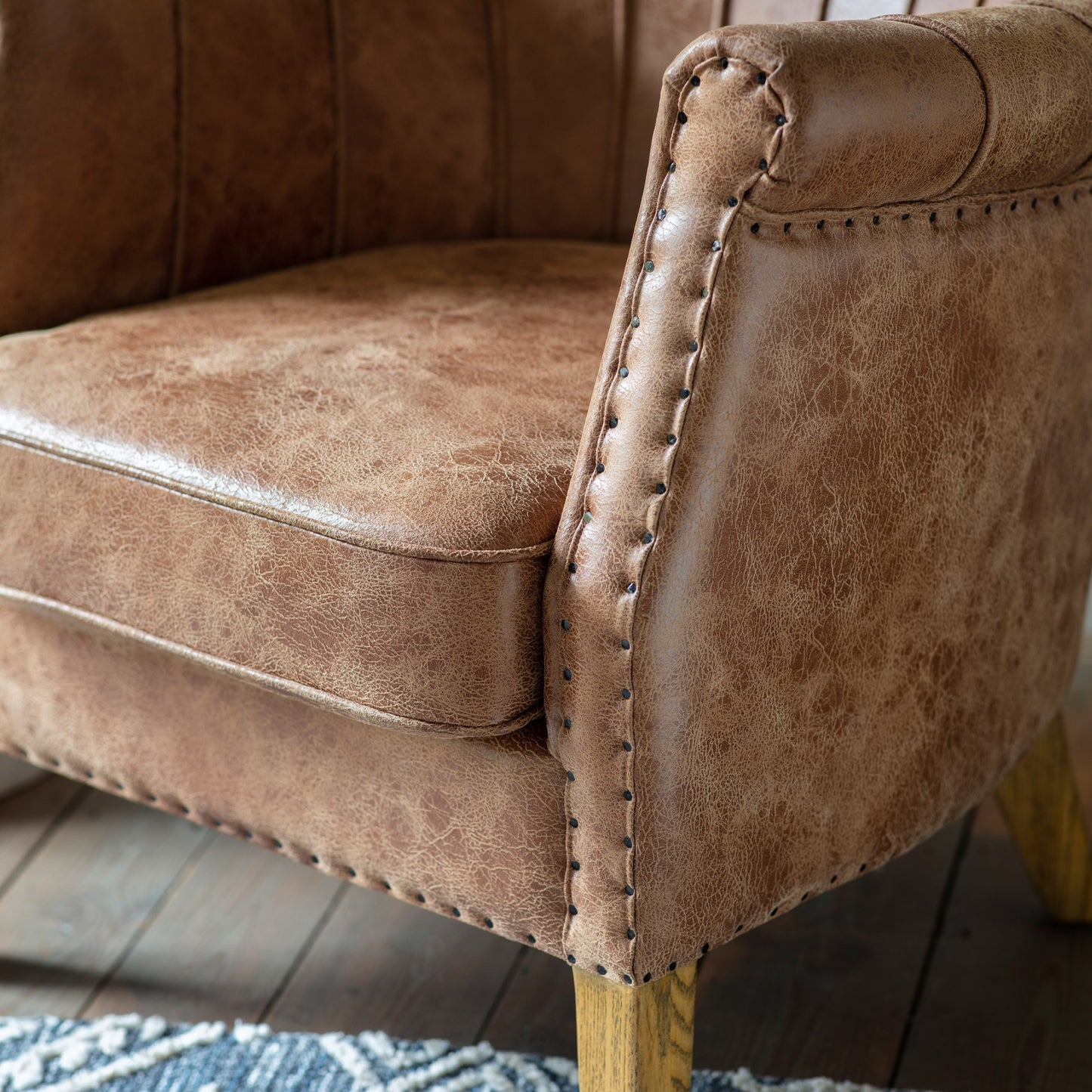 Hickman Armchair Brown Leather