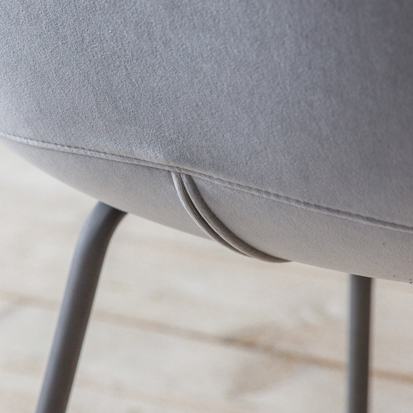 Flanagan Chair Velvet (2pk) Light Grey