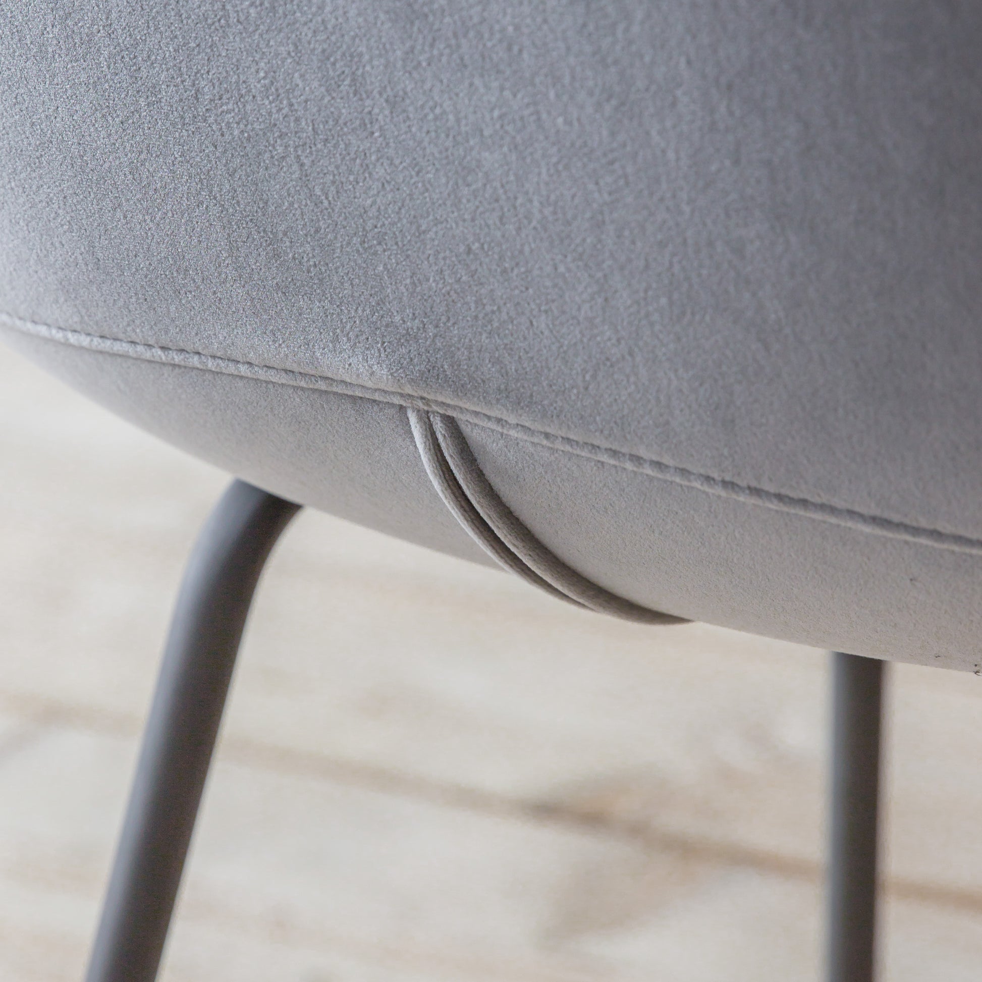 Flanagan Chair Velvet (2pk) Light Grey