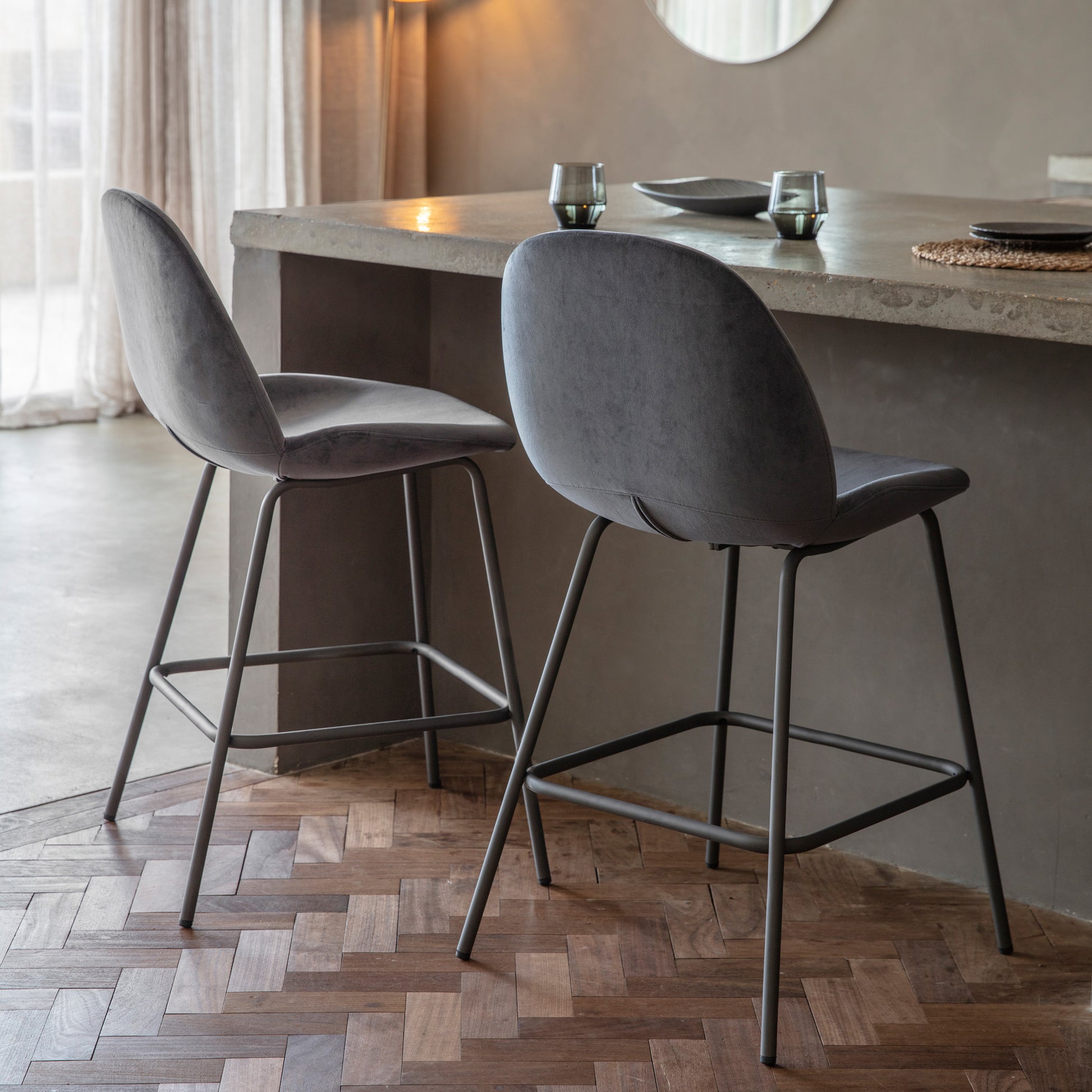 Flanagan Stool (2pk) Black