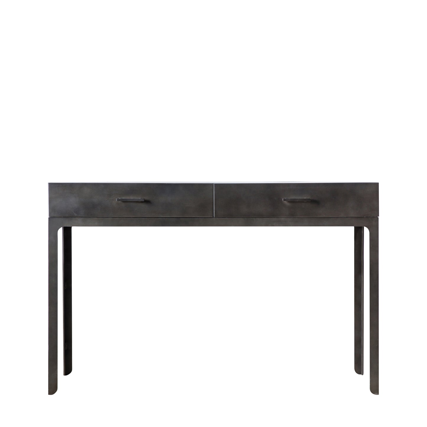 Ottinge 2 Drawer Desk Dark Grey