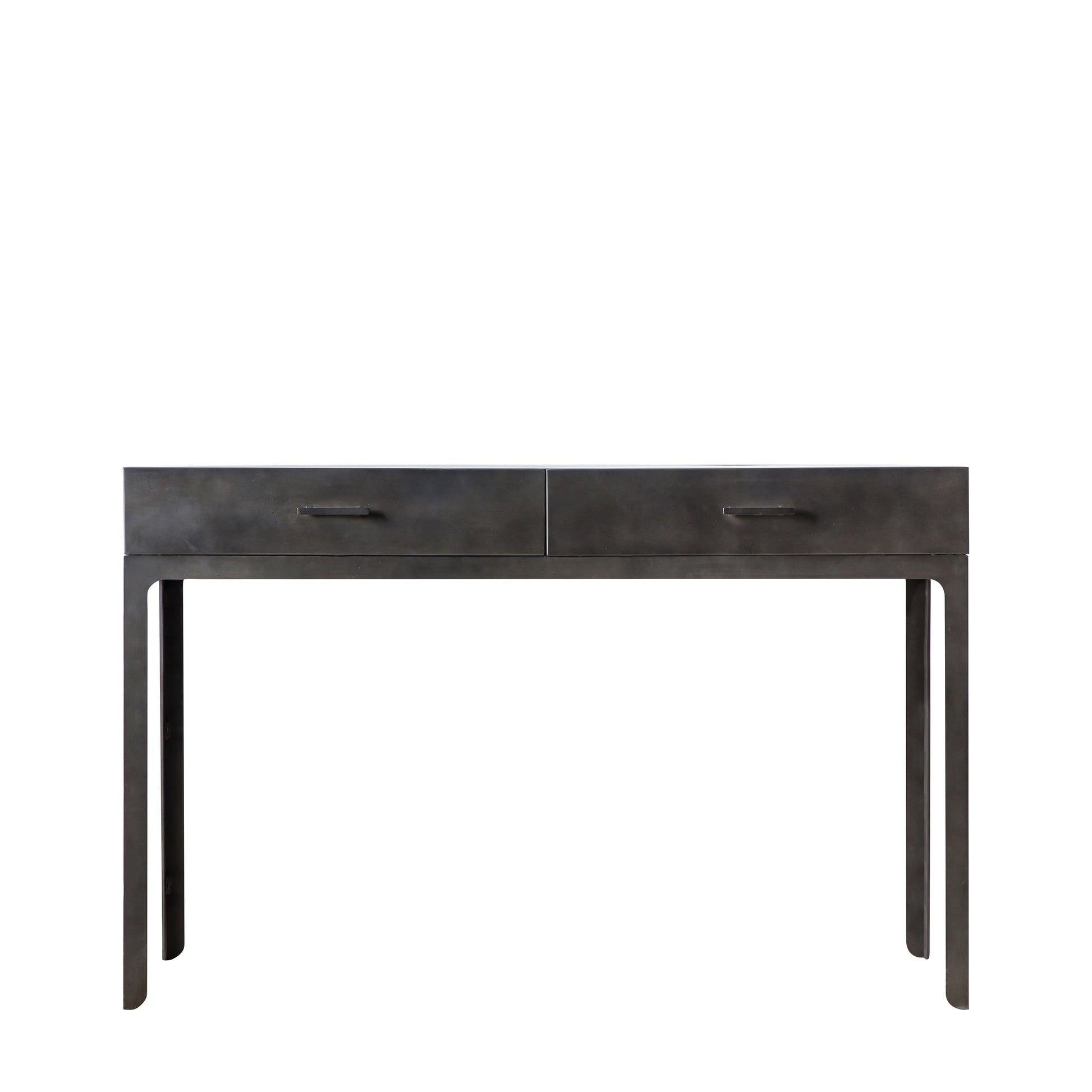 Ottinge 2 Drawer Desk Dark Grey