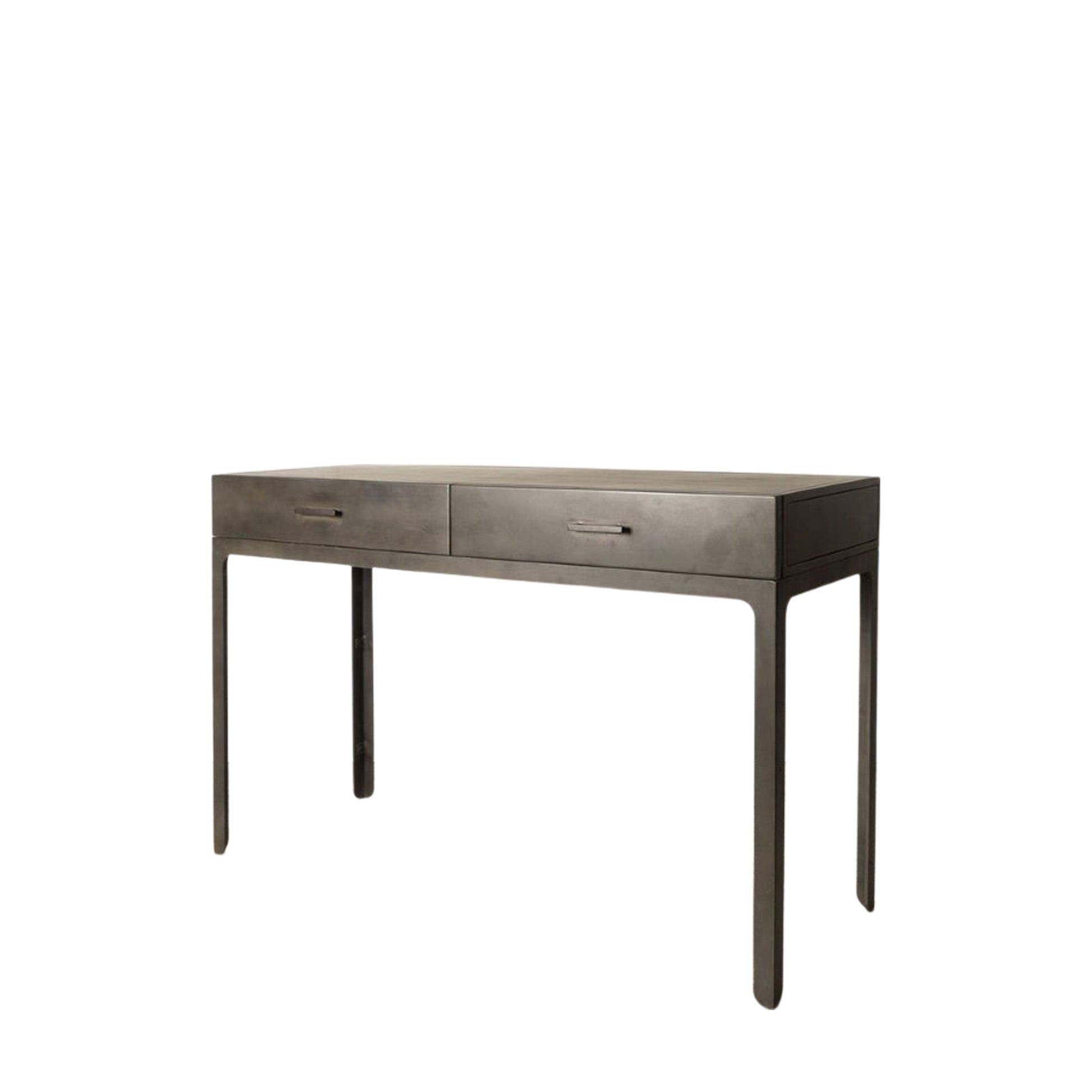 Ottinge 2 Drawer Desk Dark Grey