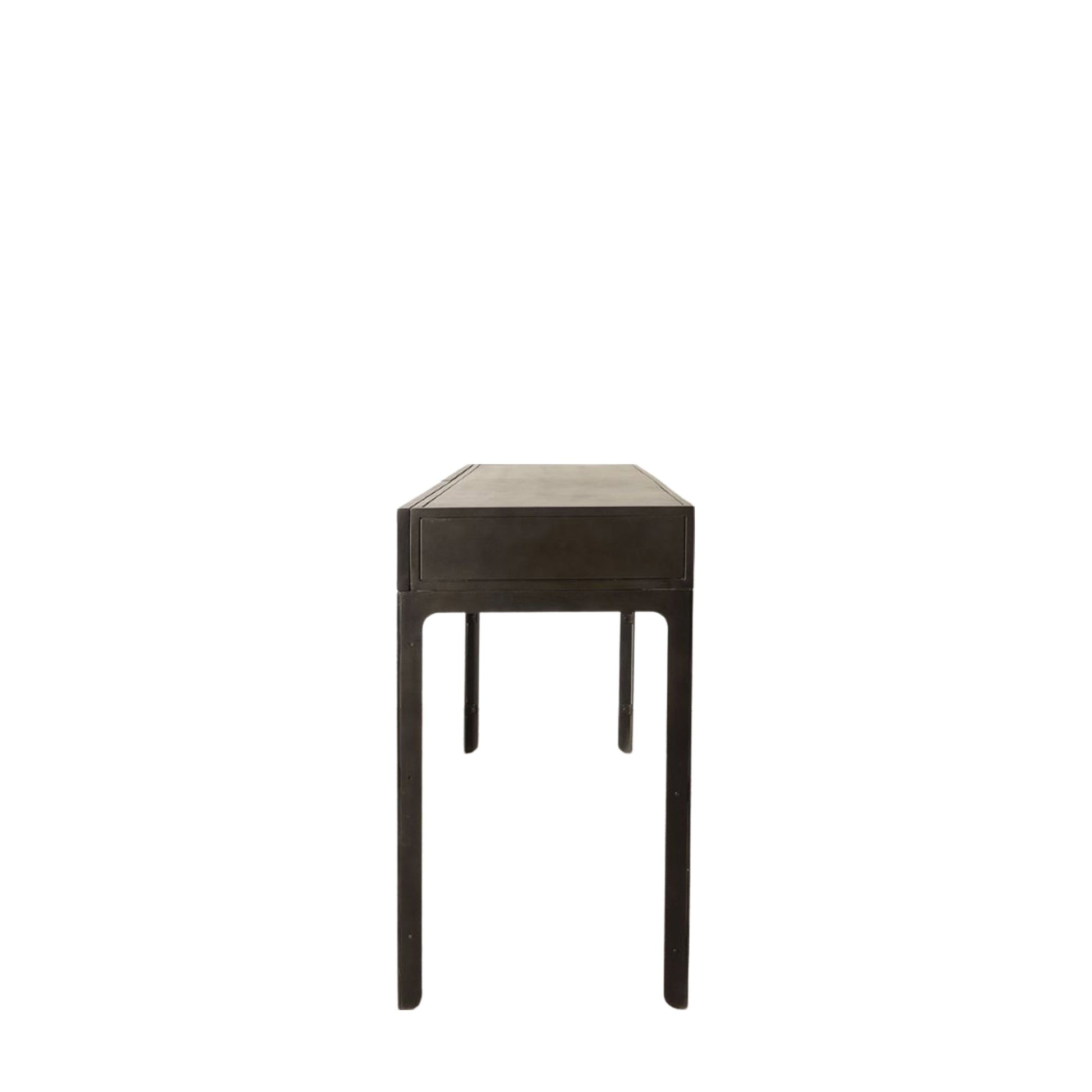 Ottinge 2 Drawer Desk Dark Grey