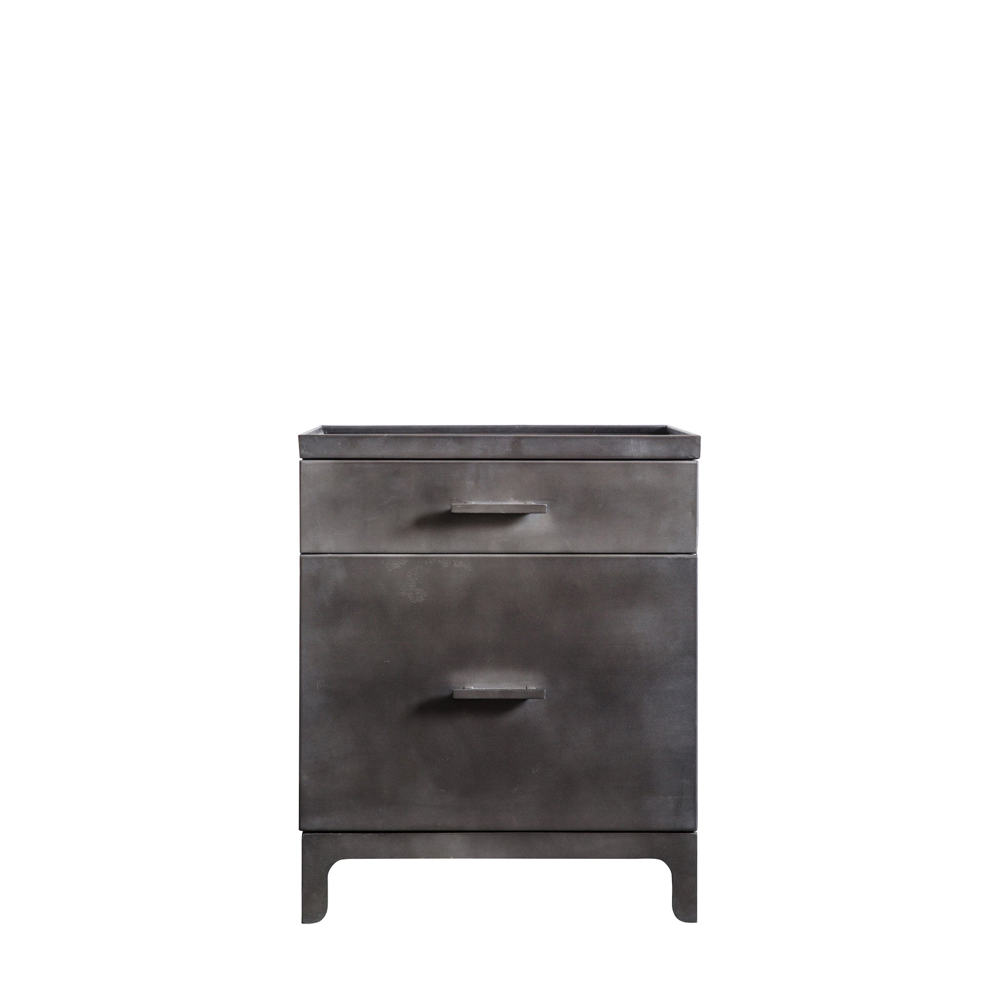 Ottinge 2 Drawer Side Table Dark Grey