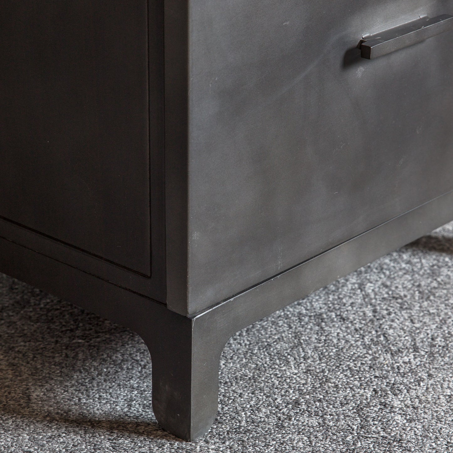 Ottinge 2 Drawer Side Table Dark Grey