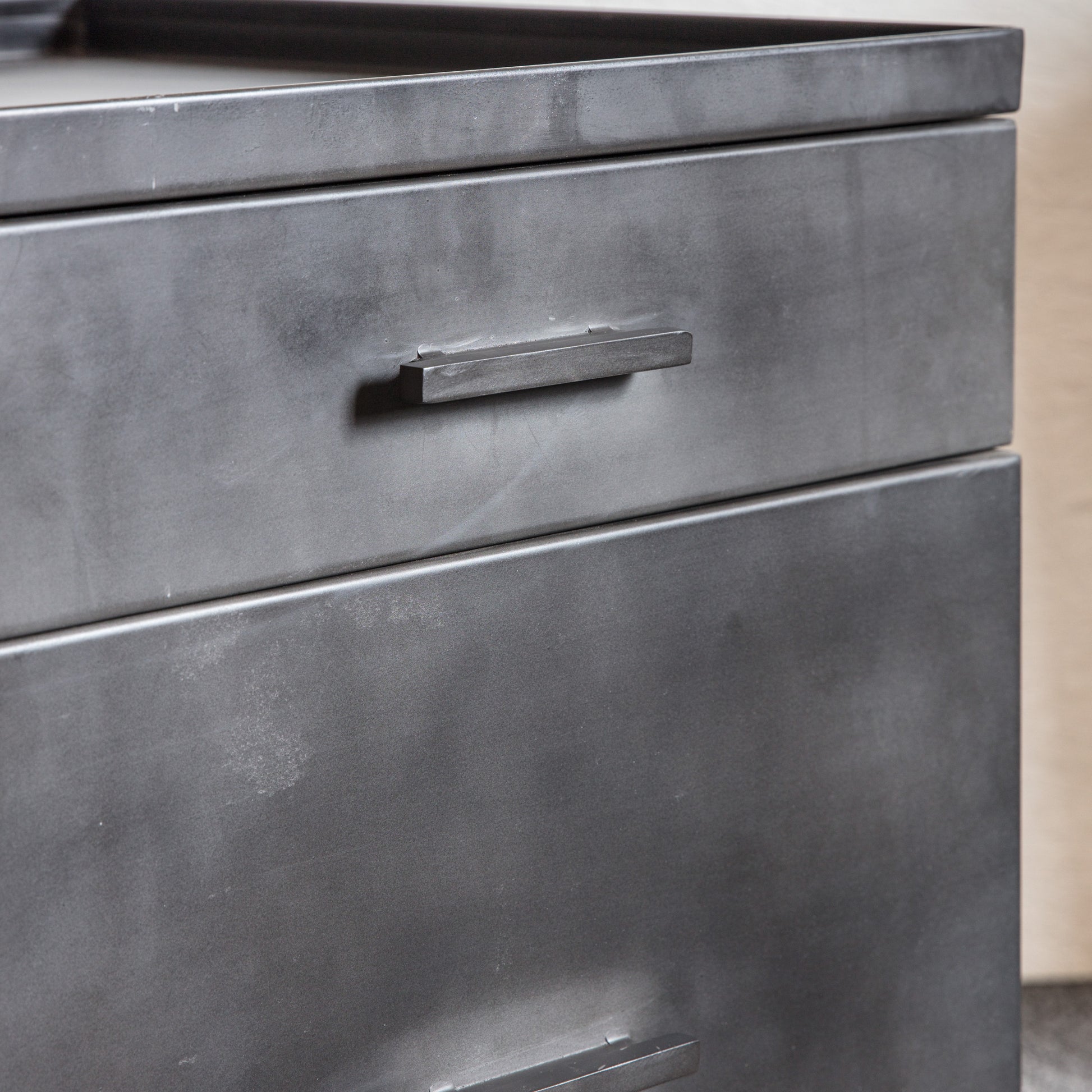 Ottinge 2 Drawer Side Table Dark Grey