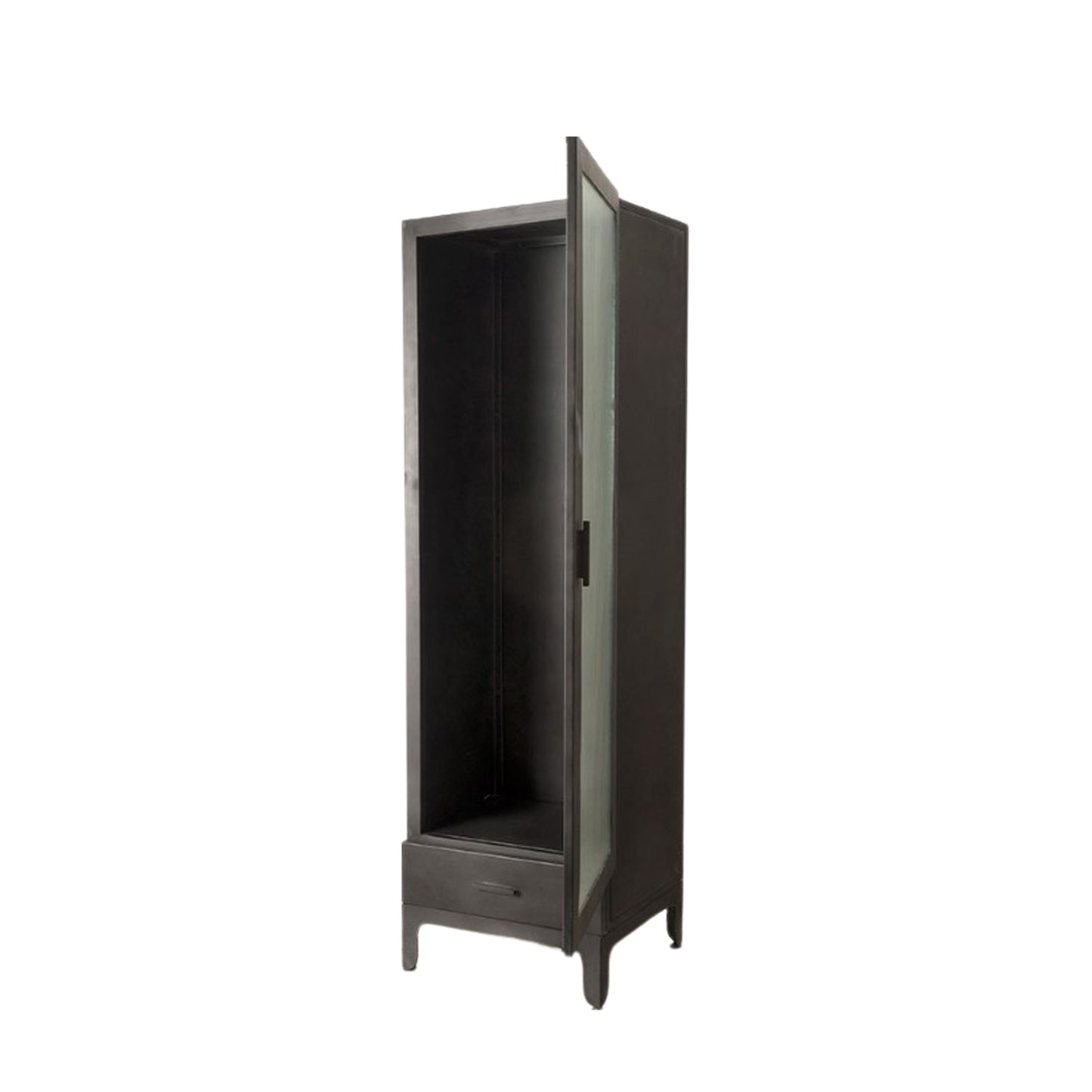 Rye 1 Drawer 1 Door Display Unit Dark Grey
