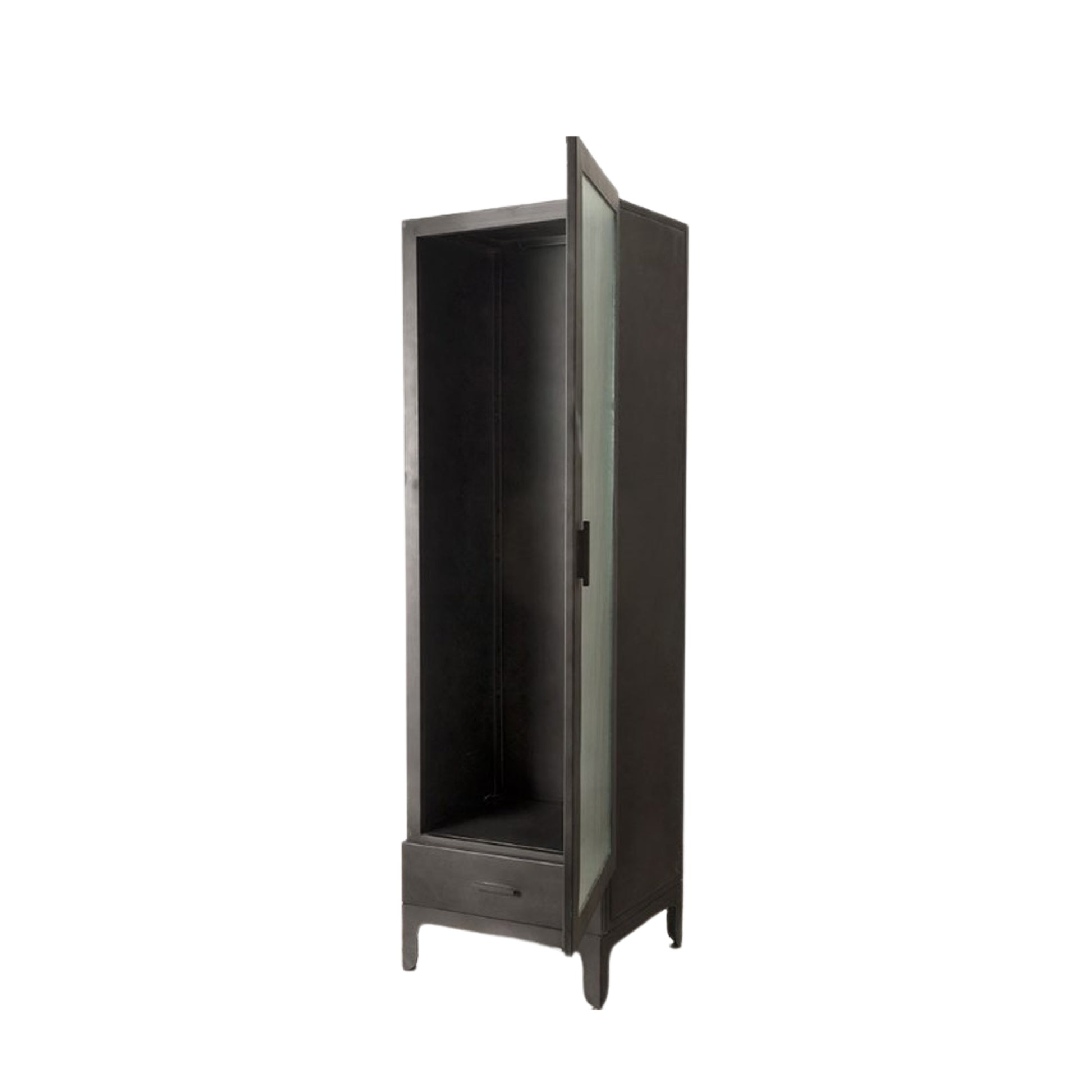 Rye 1 Drawer 1 Door Display Unit Dark Grey