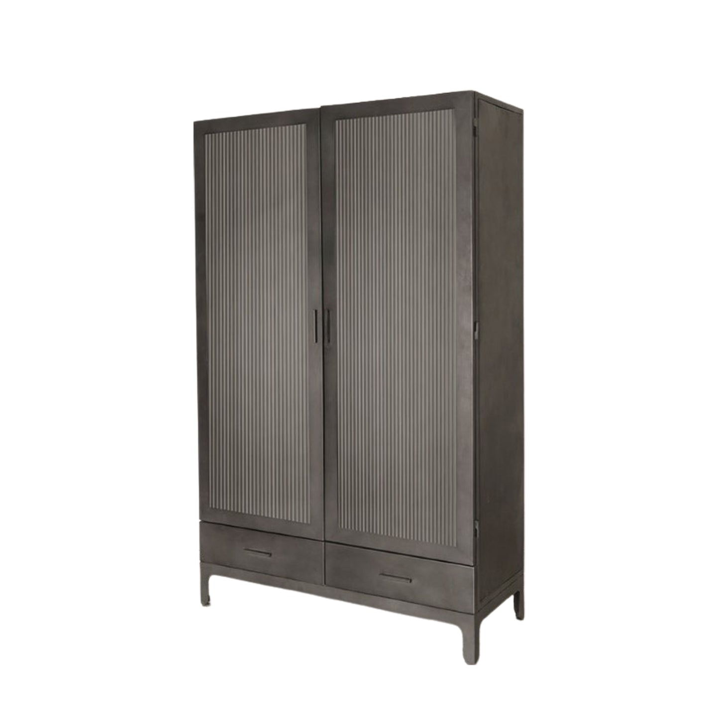 Rye 2 Door 2 Drawer Display Unit Dark Grey
