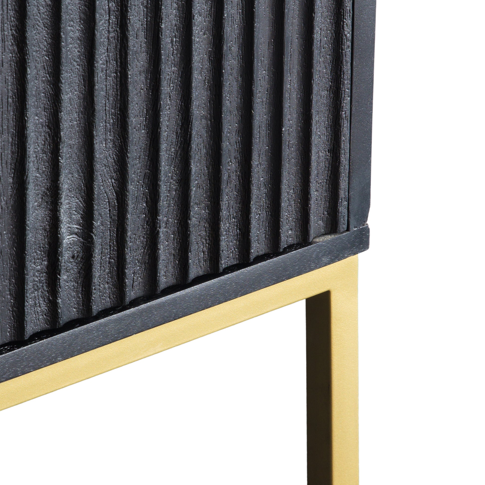 Ripple 2 Door 3 Drawer Sideboard Black / Gold
