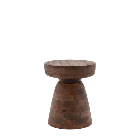 Milstead Side Table Antique Brown