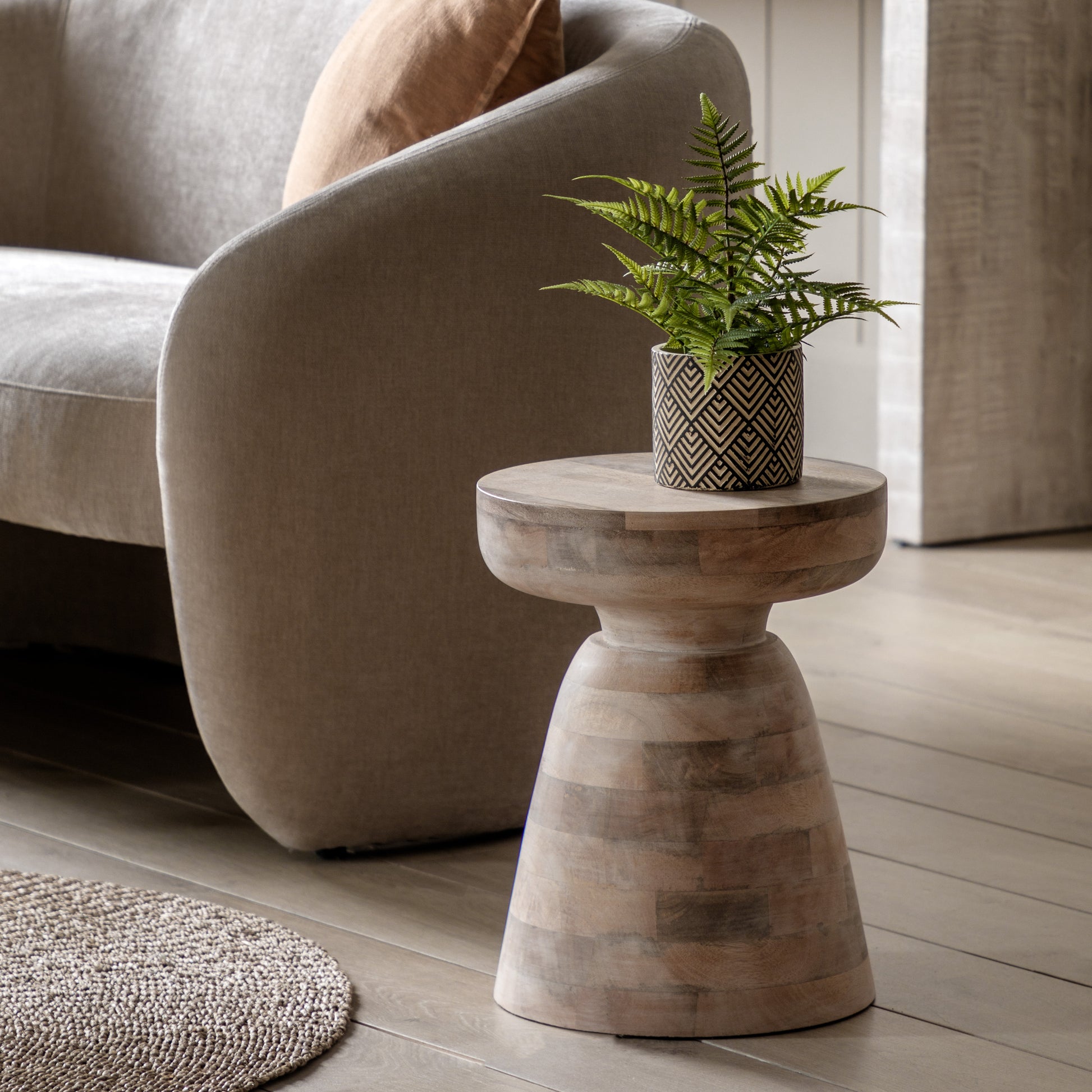 Milstead Side Table White Wash Whitewash