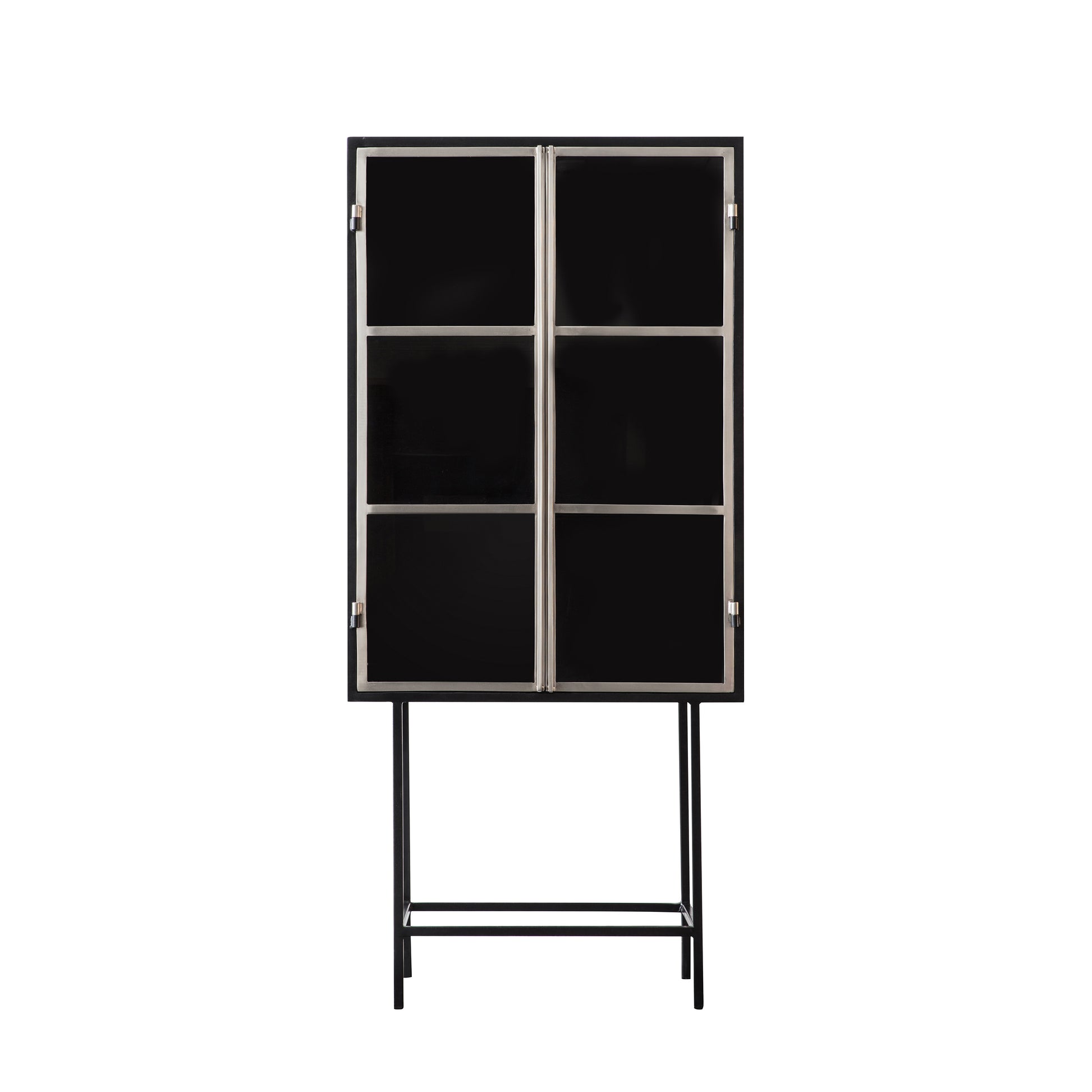 Kilkenny Drinks Cabinet Black / Silver