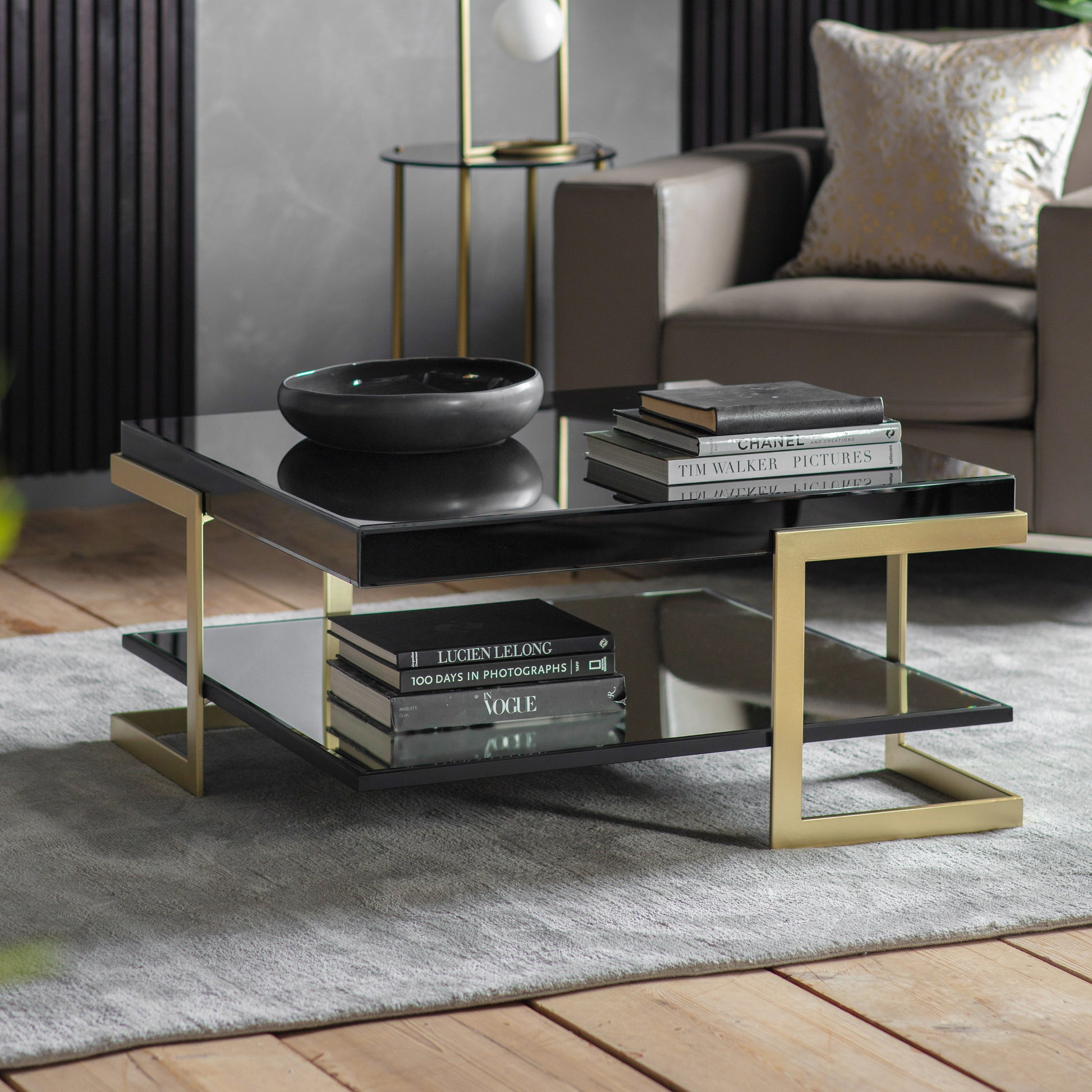 Ardella Coffee Table Black / Gold