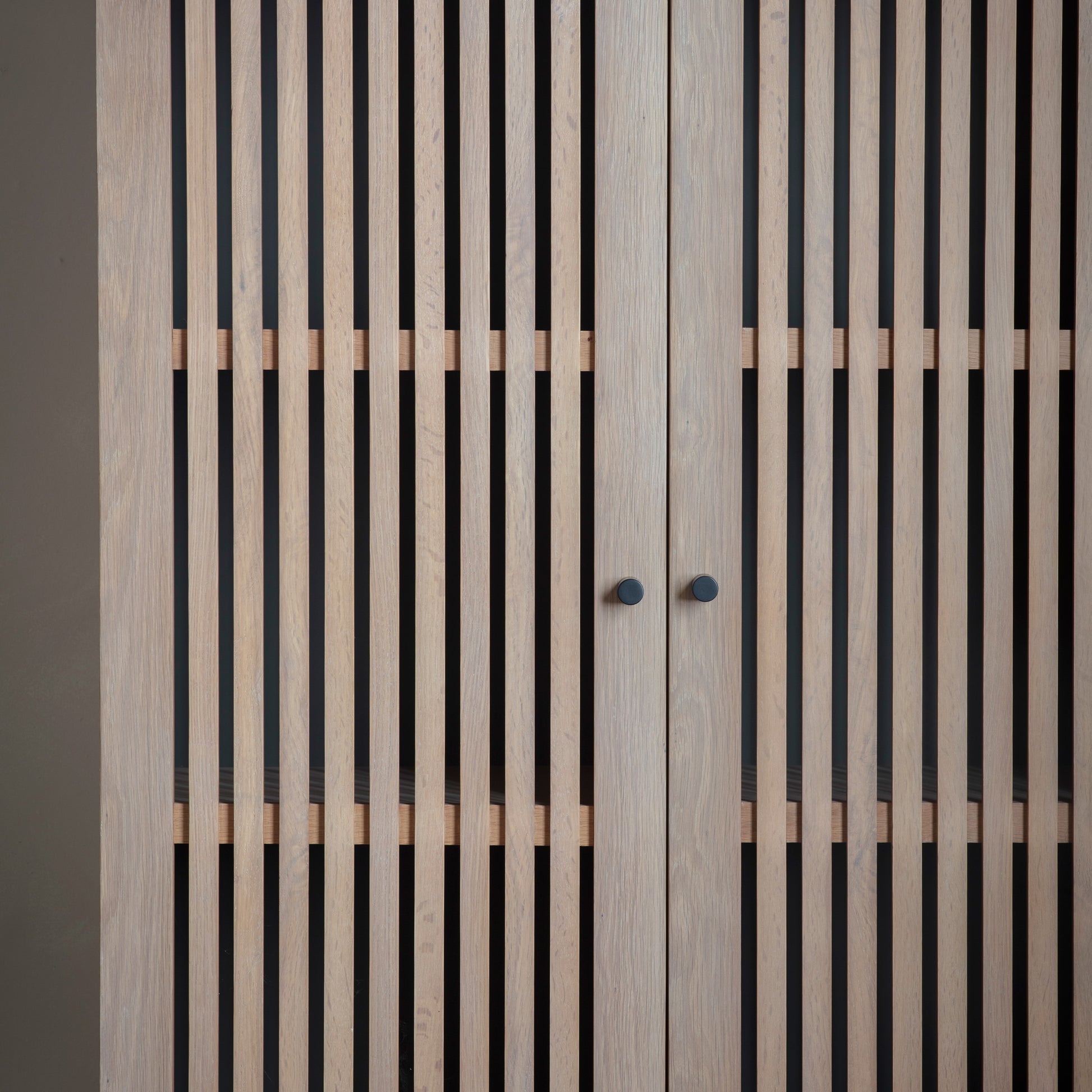 Okayama 2 Door Cocktail Cabinet Oak