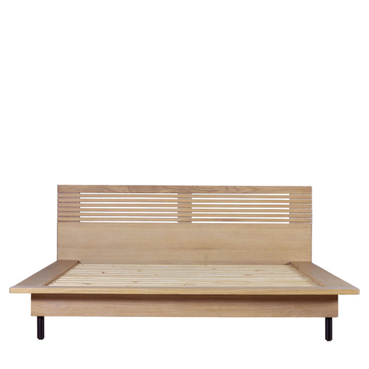 Okayama Bed Oak Double