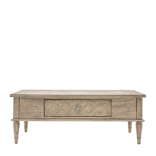Mustique Push Drawer Coffee Table Natural