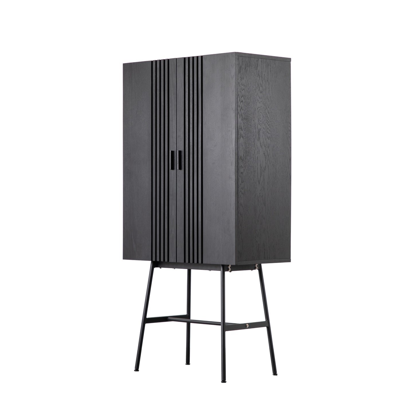 Holsen Drinks Cabinet Black
