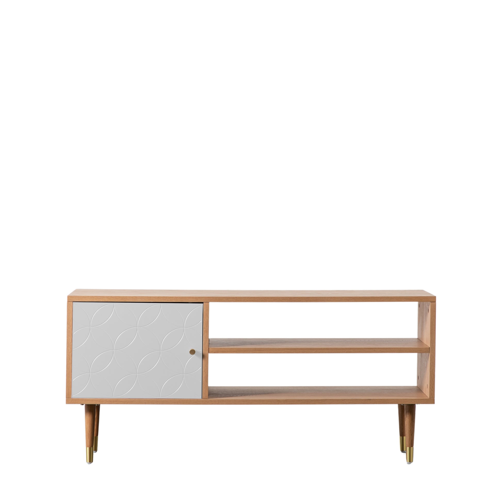 Newbury Media Unit Oak White