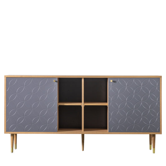Newbury Sideboard Oak Grey Grey / Oak