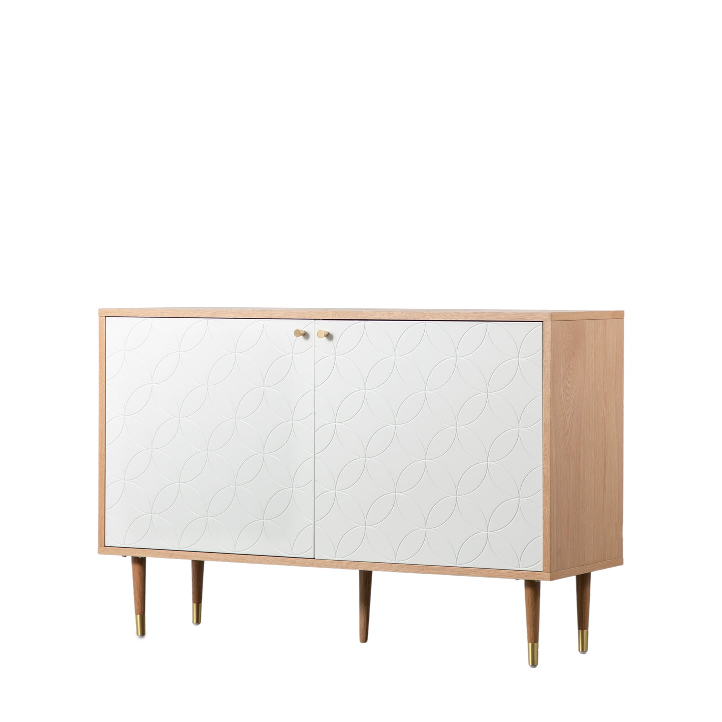 Newbury 2 Door Cabinet Oak White Oak