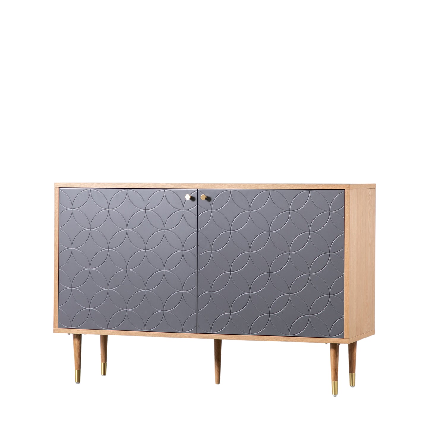 Newbury 2 Door Cabinet Oak Grey
