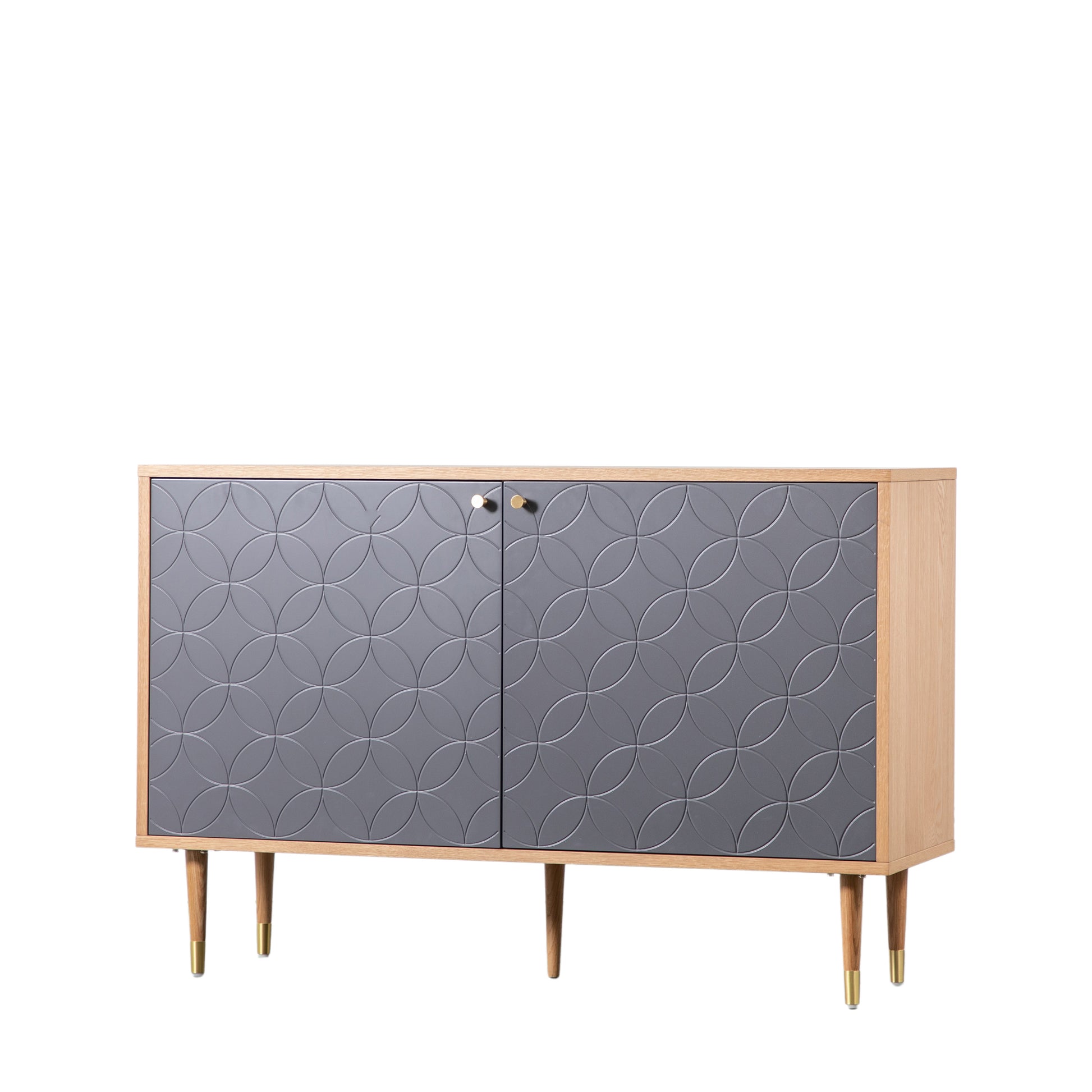 Newbury 2 Door Cabinet Oak Grey