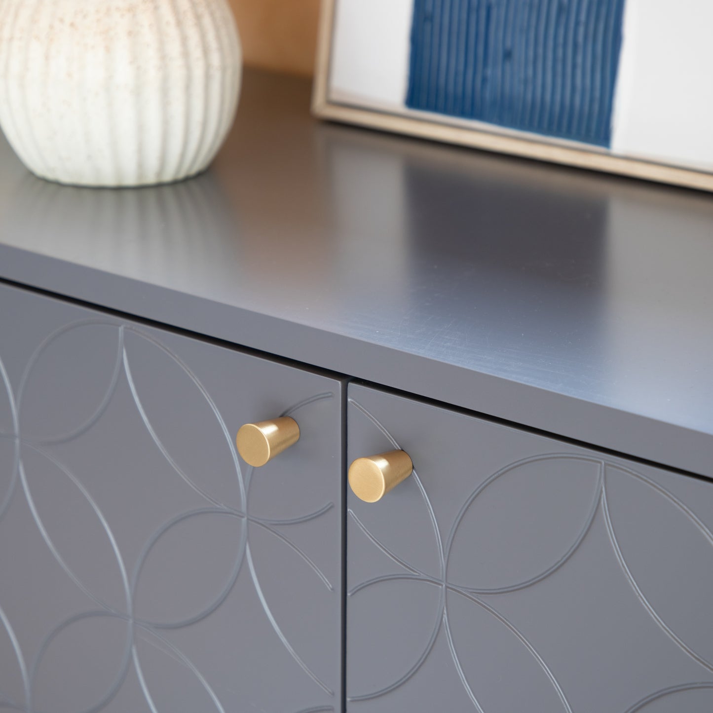 Holbrook 2 Door Cabinet Grey