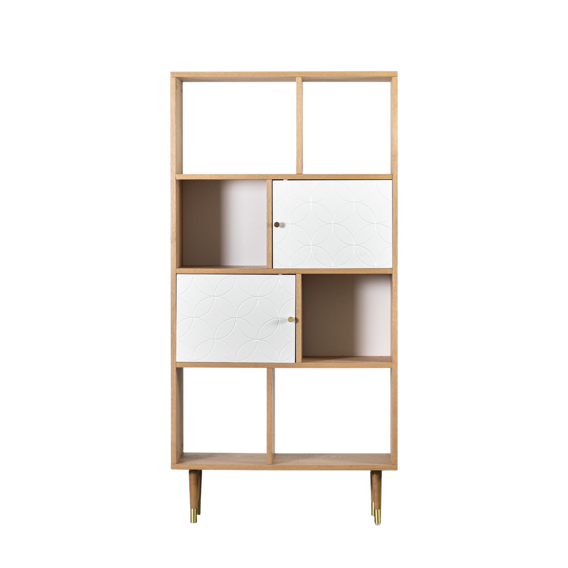Newbury Display Unit Oak White Oak / White