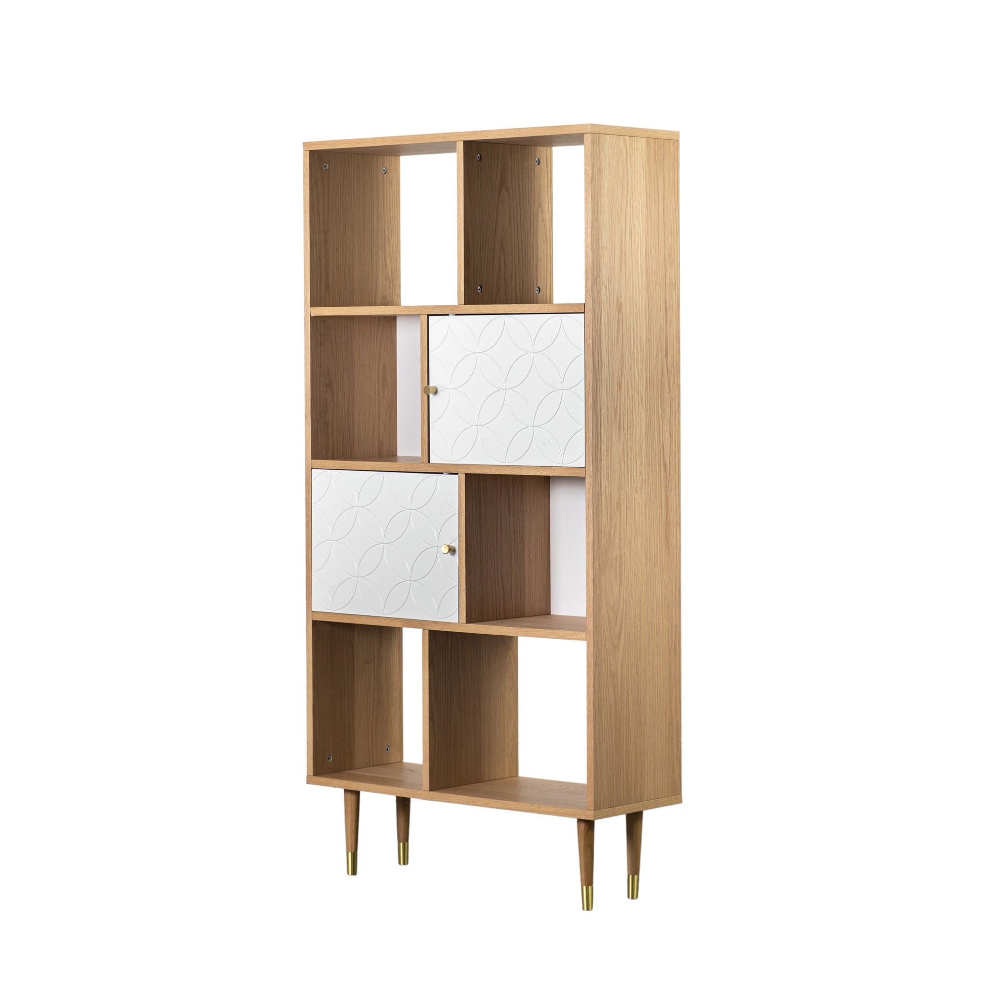 Newbury Display Unit Oak White Oak / White