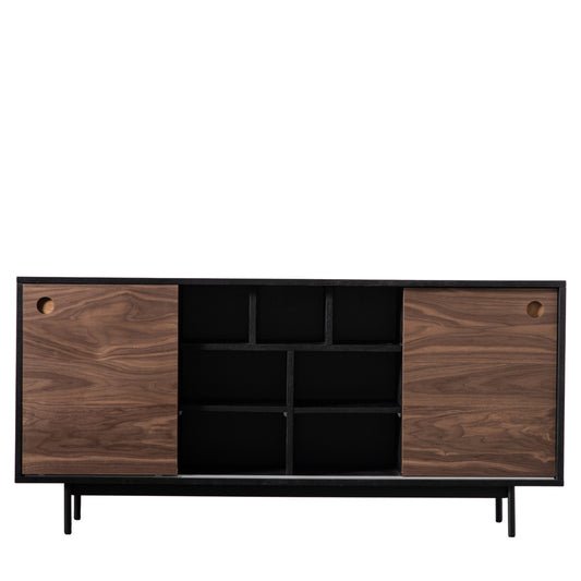 Barbican Sideboard Black / Walnut