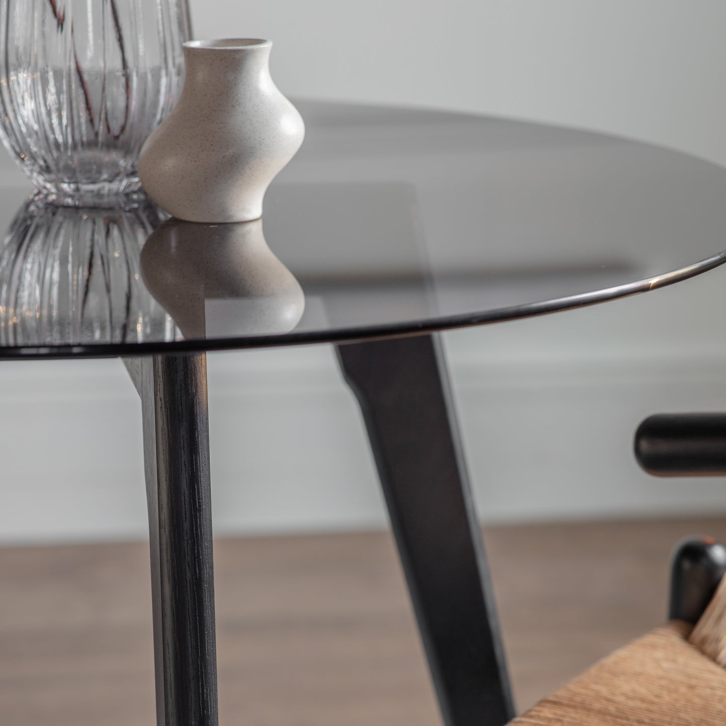 Blair Round Dining Table Black