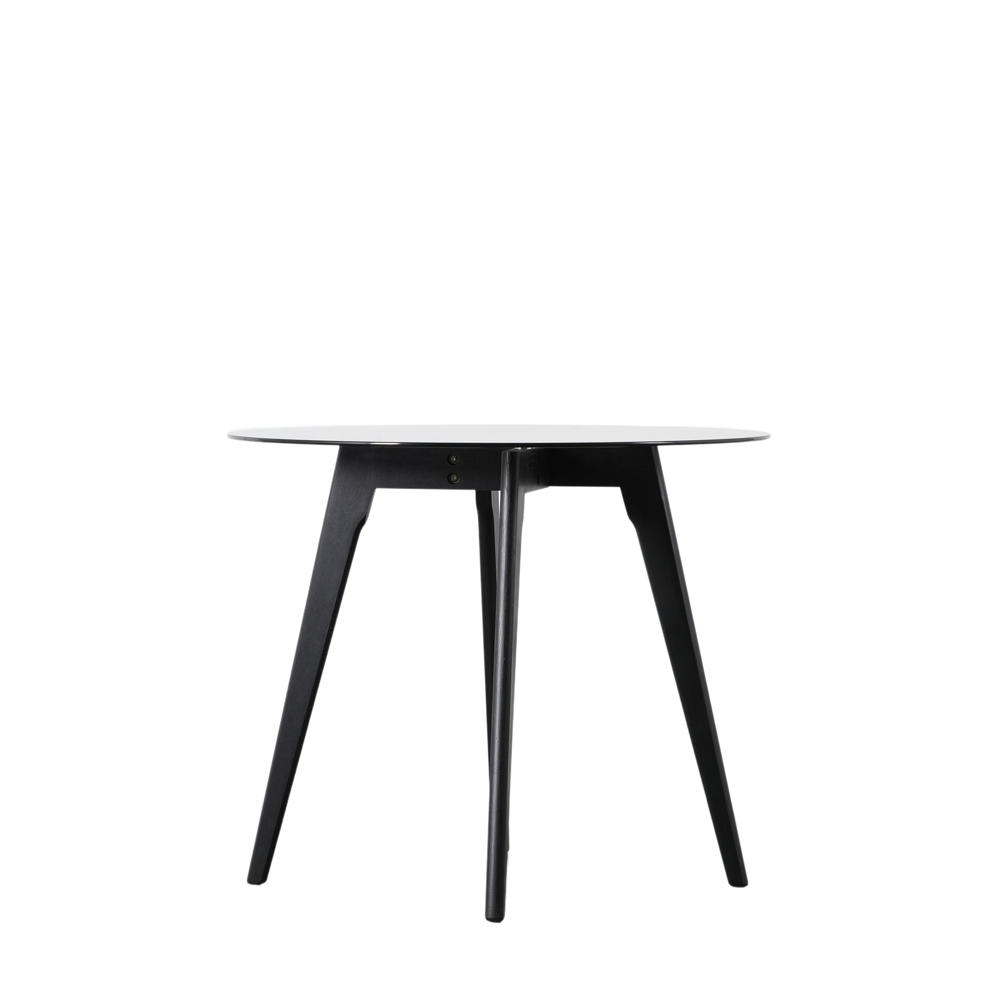 Blair Round Dining Table Black